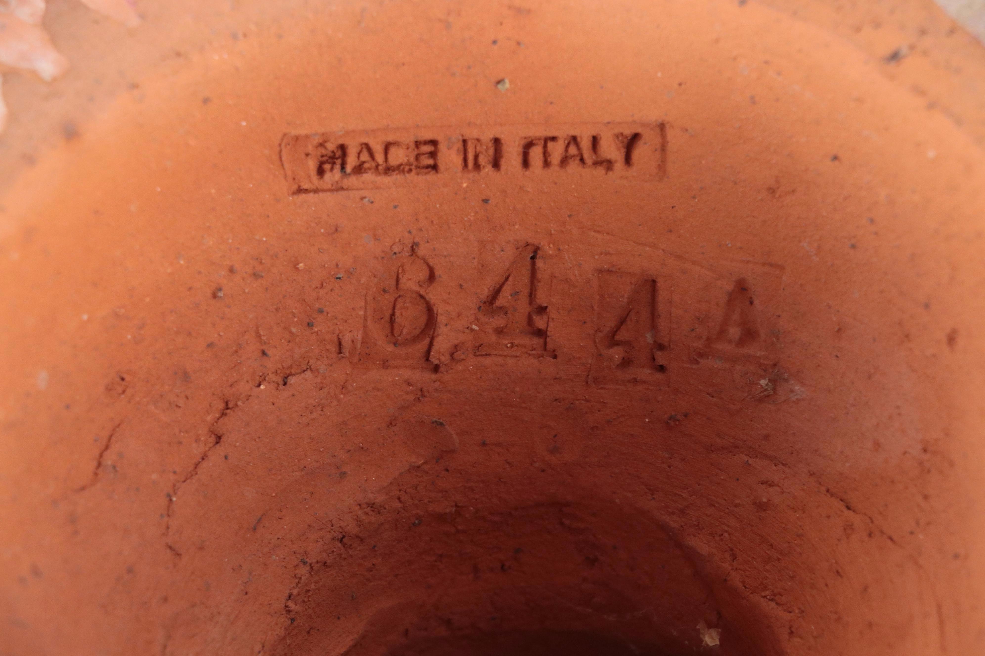 Italian Terracotta Pinecone Finials