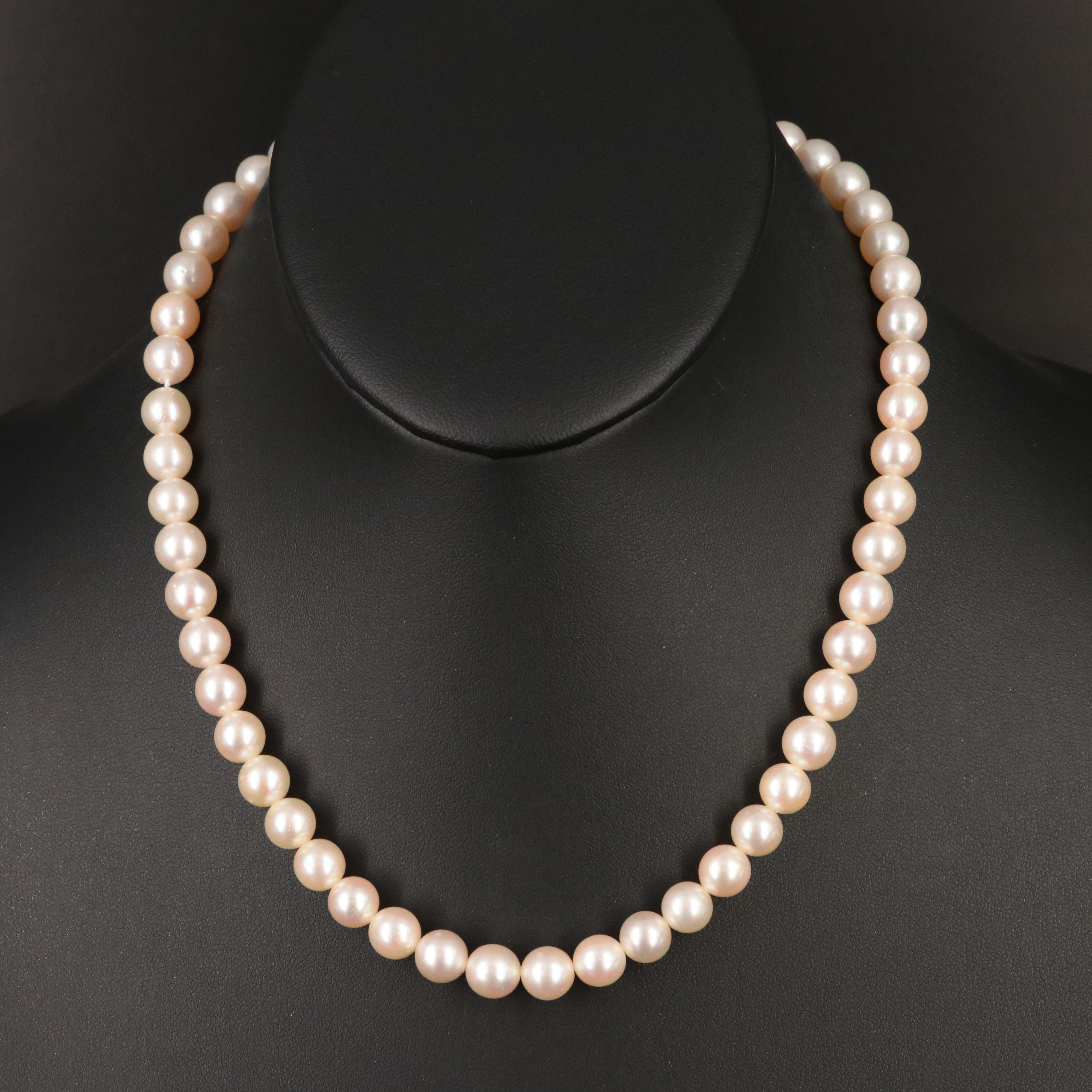 Tasaki Pearl Necklace with 14K Clasp
