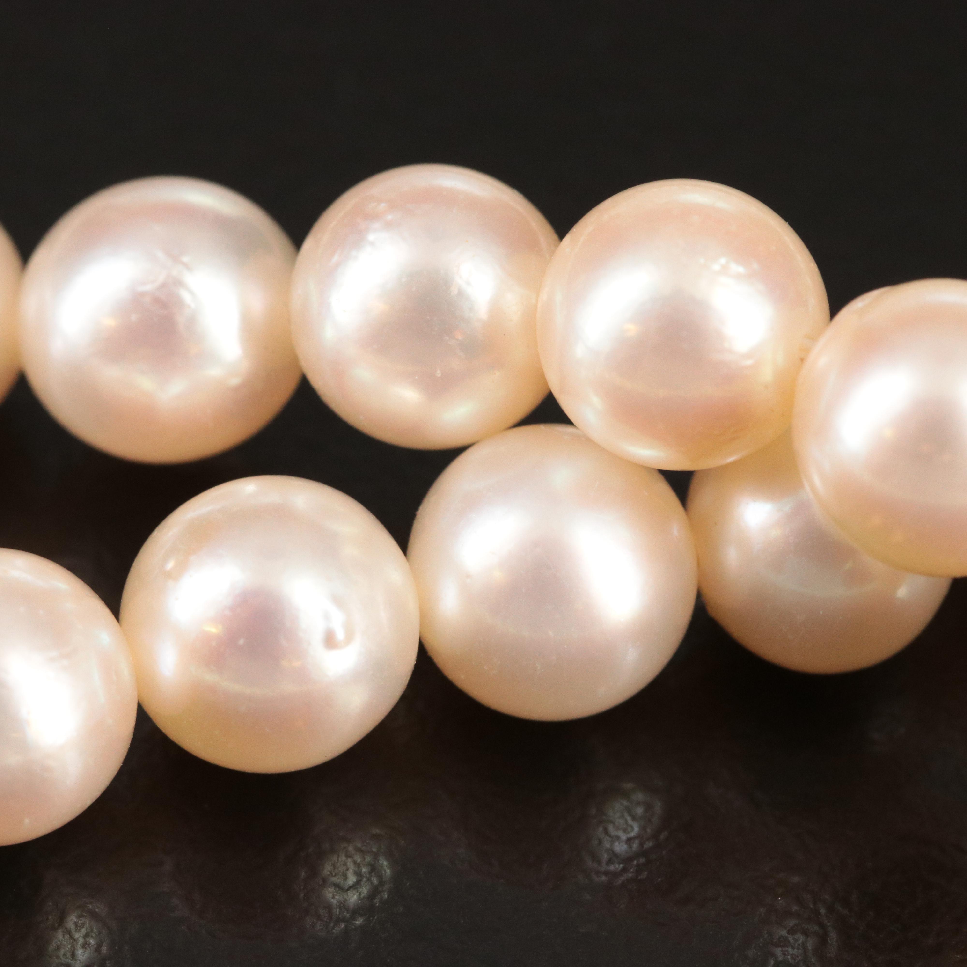 Tasaki Pearl Necklace with 14K Clasp