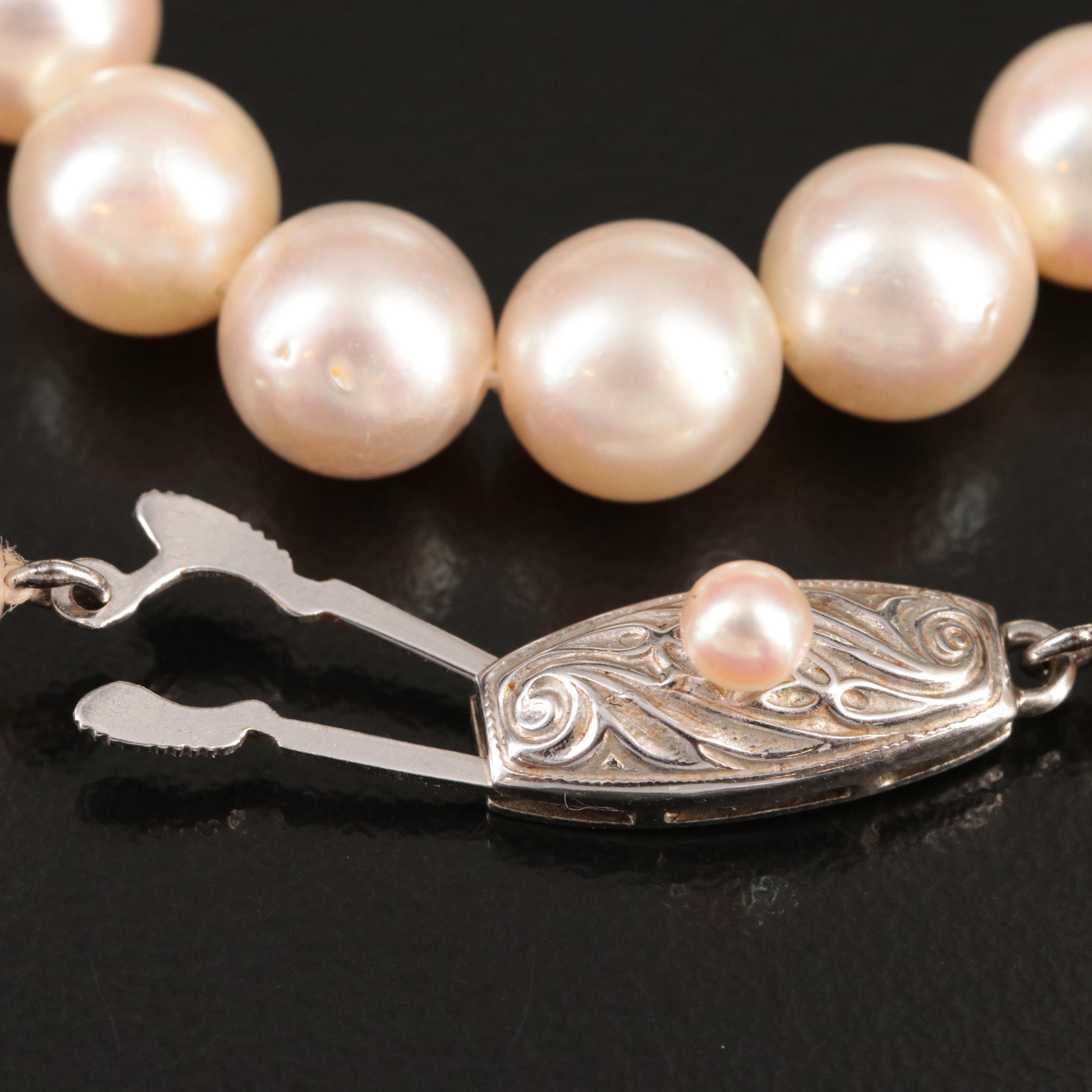 Tasaki Pearl Necklace with 14K Clasp