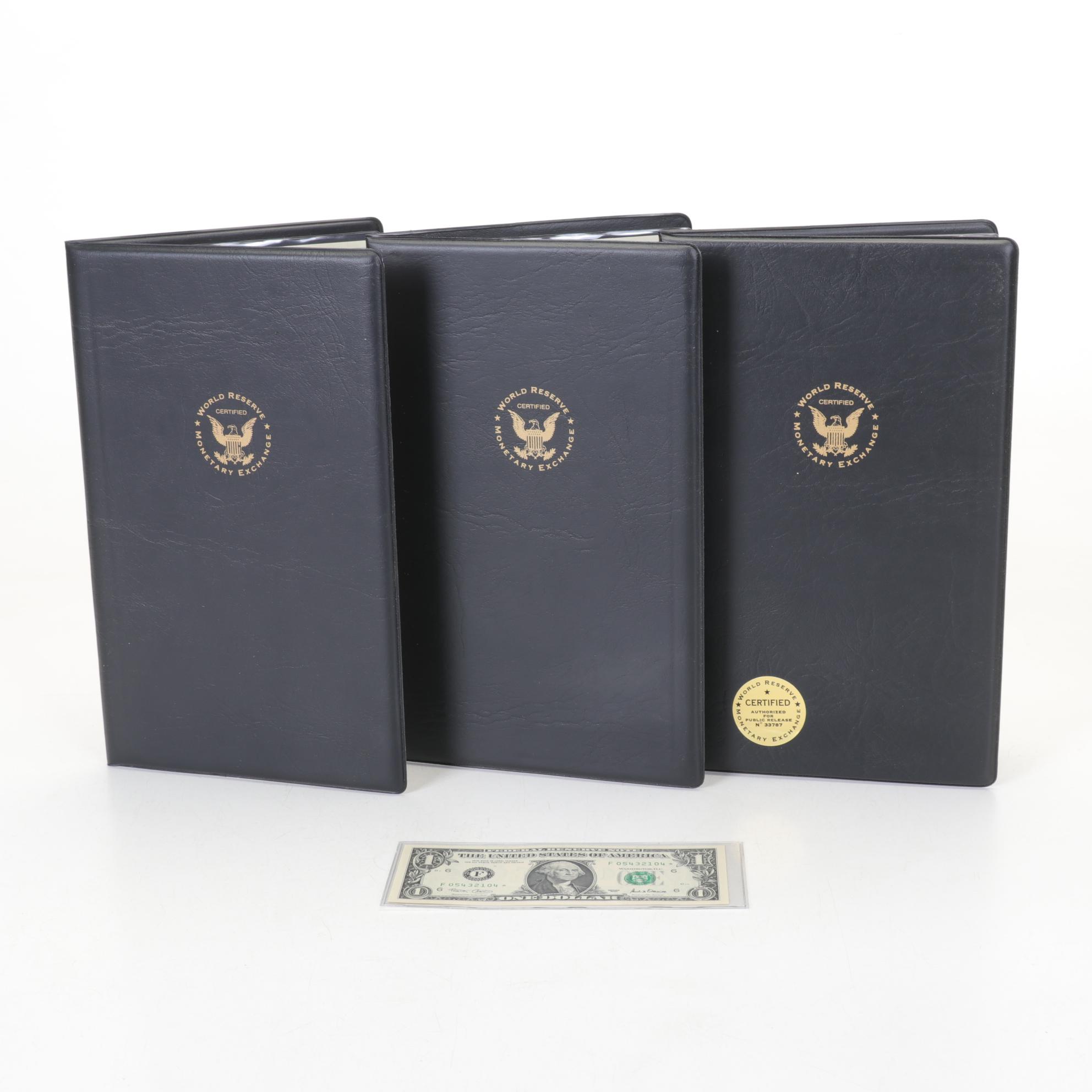 World Reserve Monitary Exchange Uncut Four-Note Sheets $5, $10, and $20