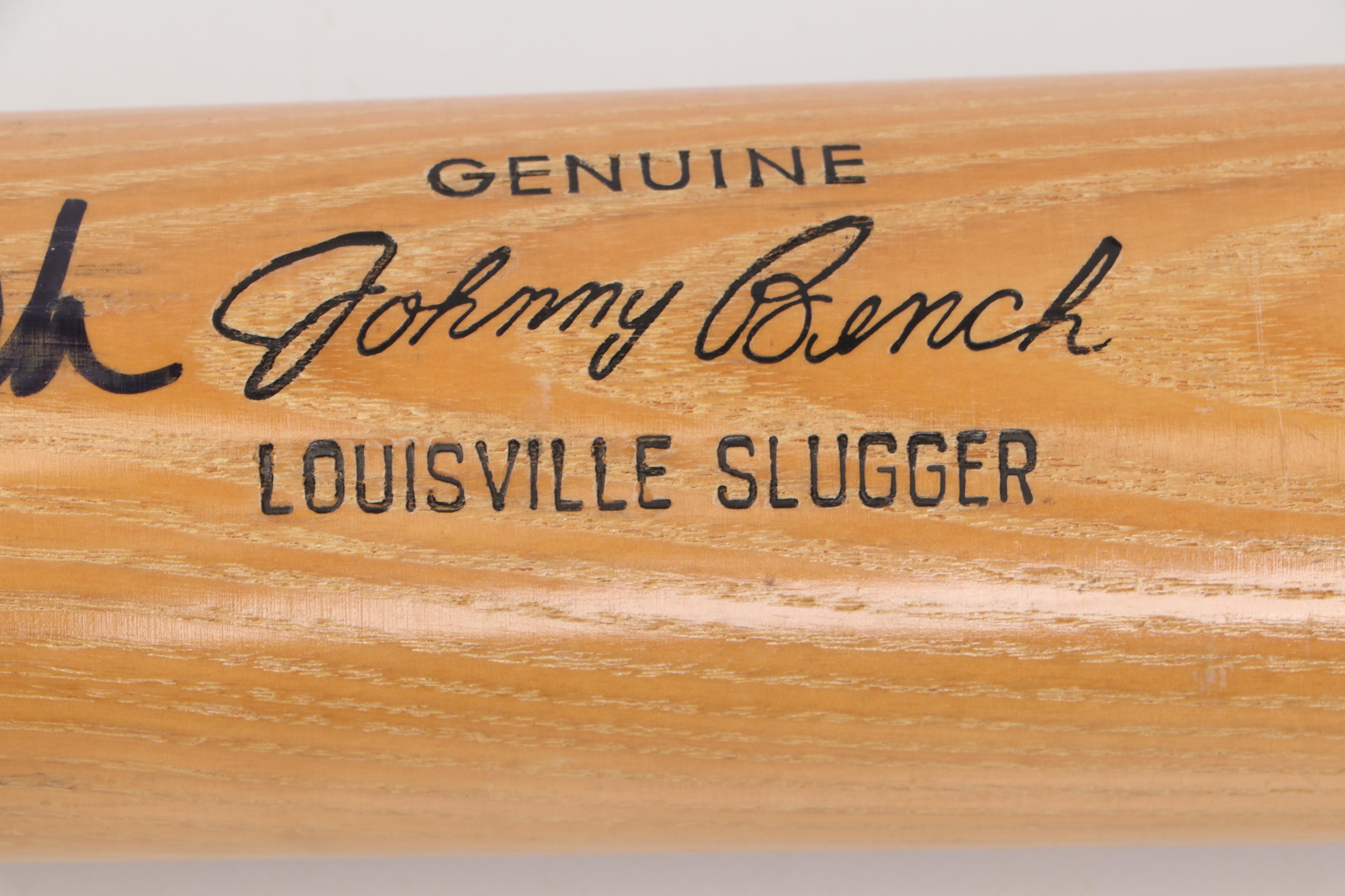 Johnny Bench Signed "HOF 89" Louisville Slugger Baseball Bat