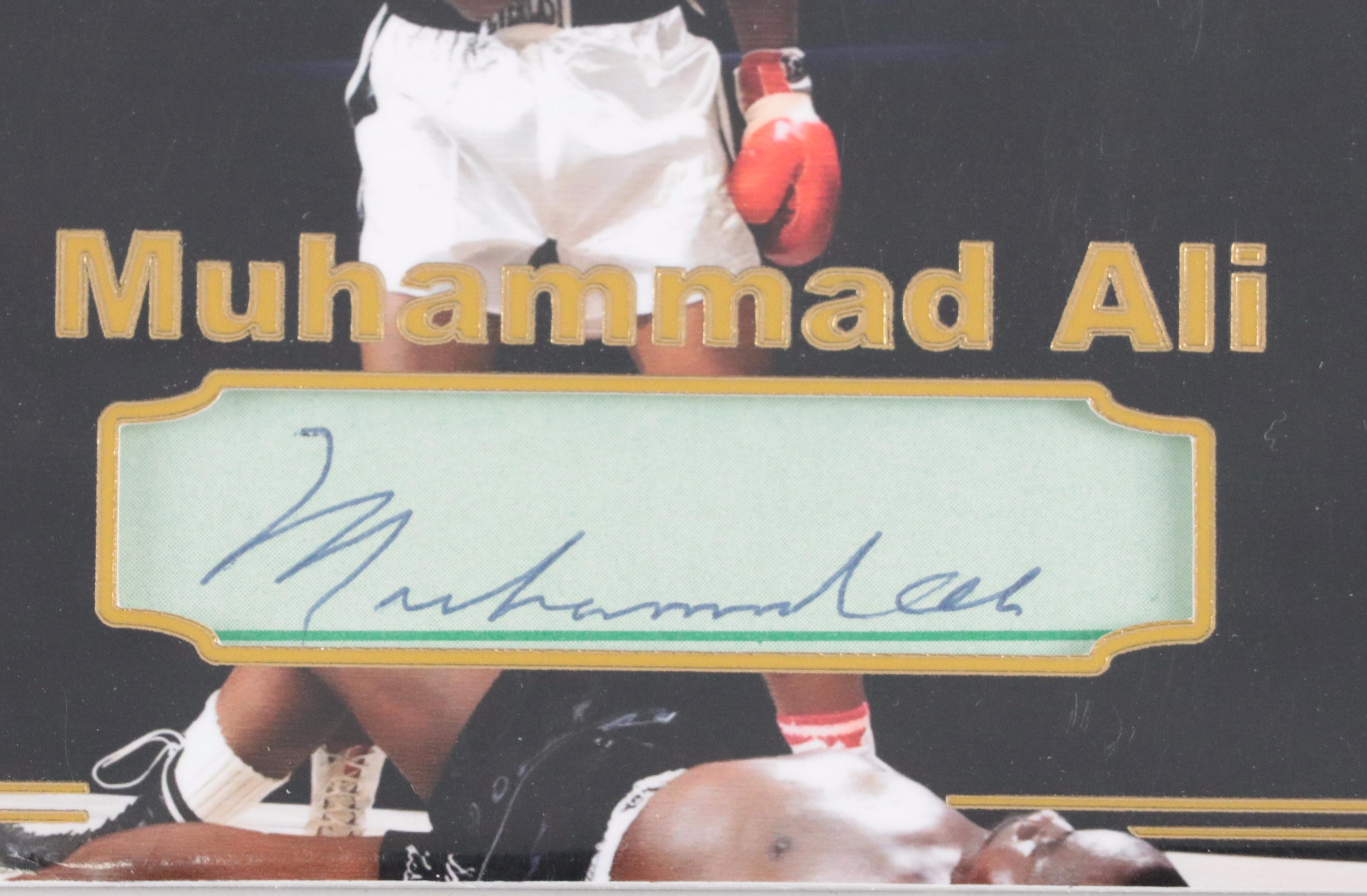 Muhammad Ali Cut Signature Boxing Card