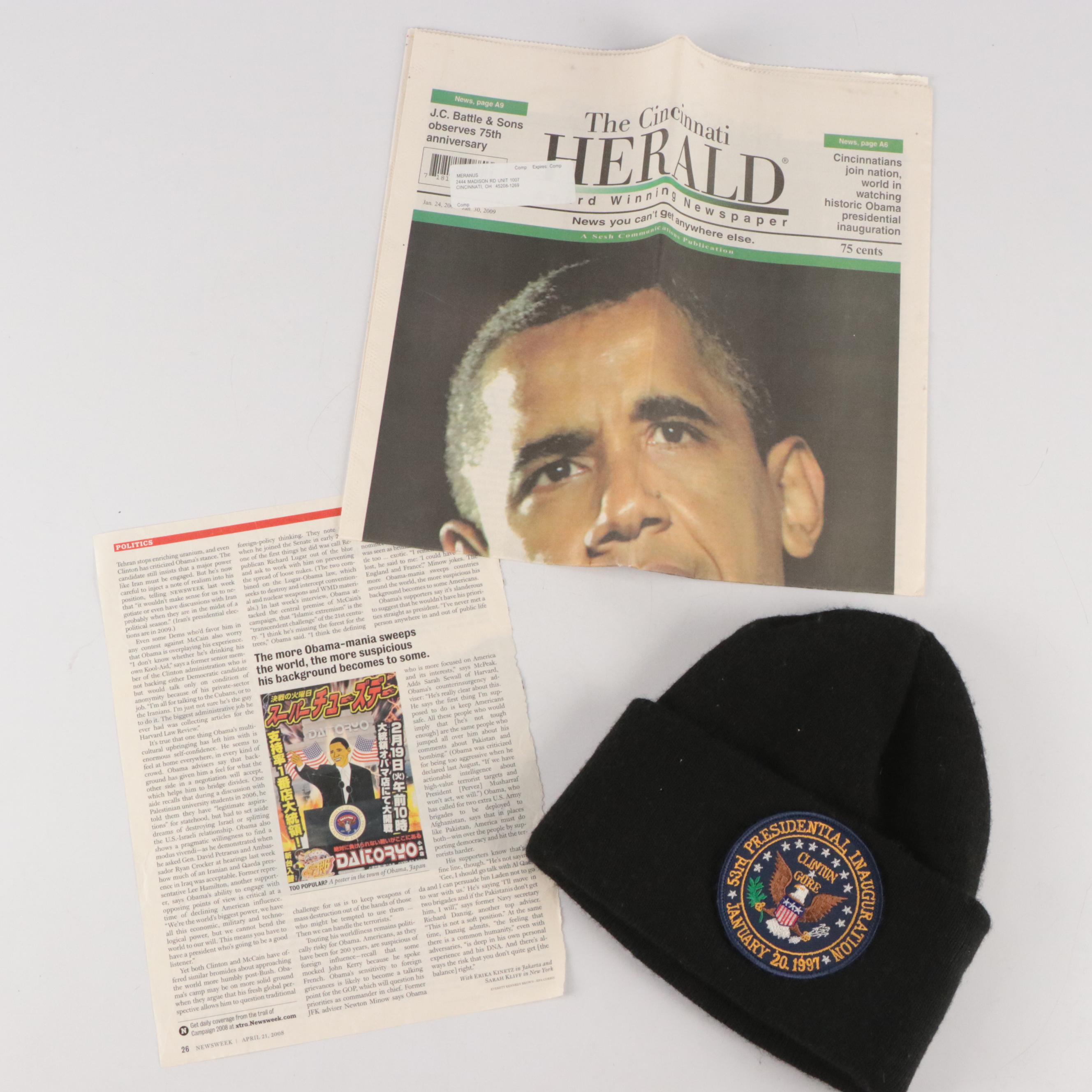 Japanese Barack Obama Posters, Signed Bill Clinton Note and More