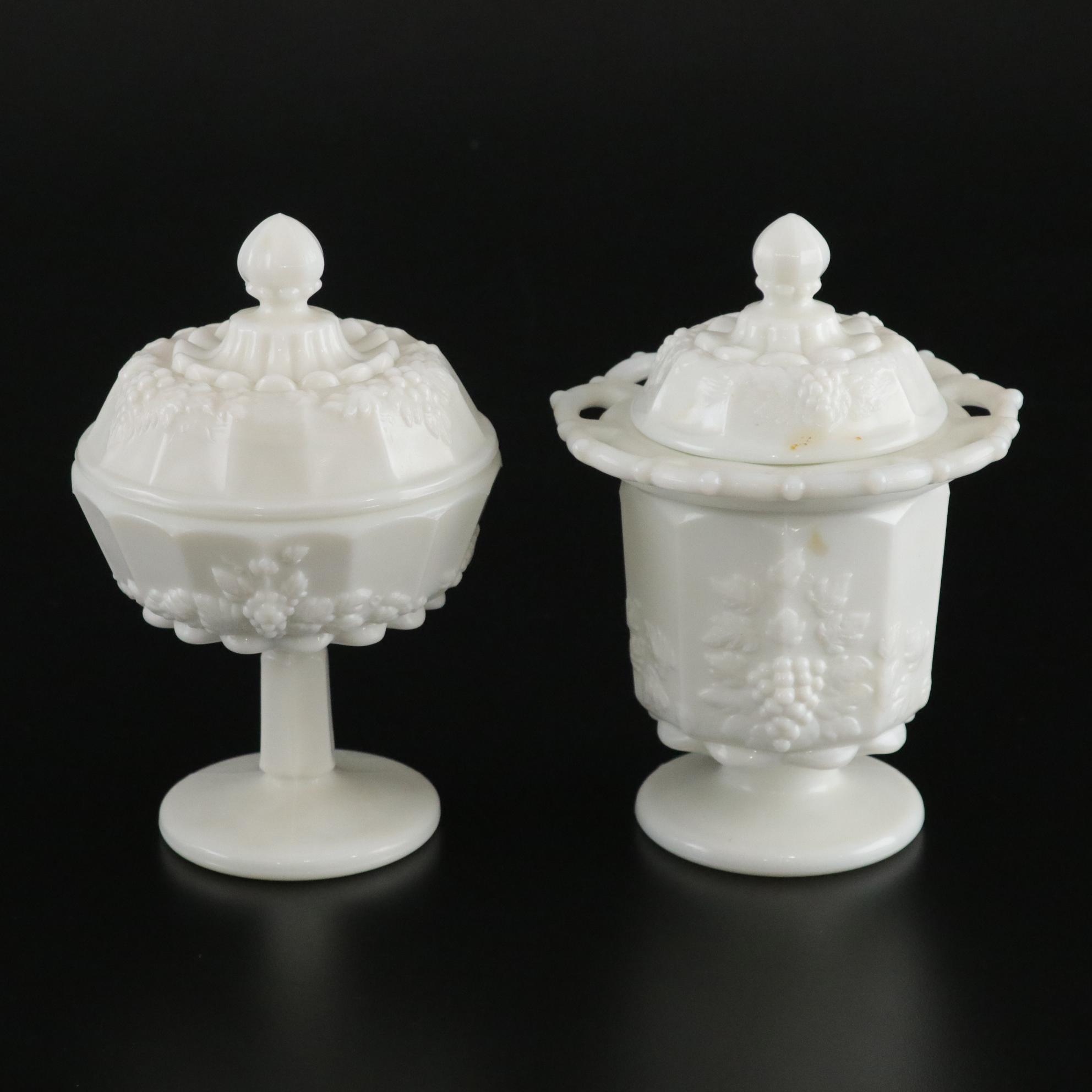 Westmoreland "Grape" Milk Glass Tableware and More