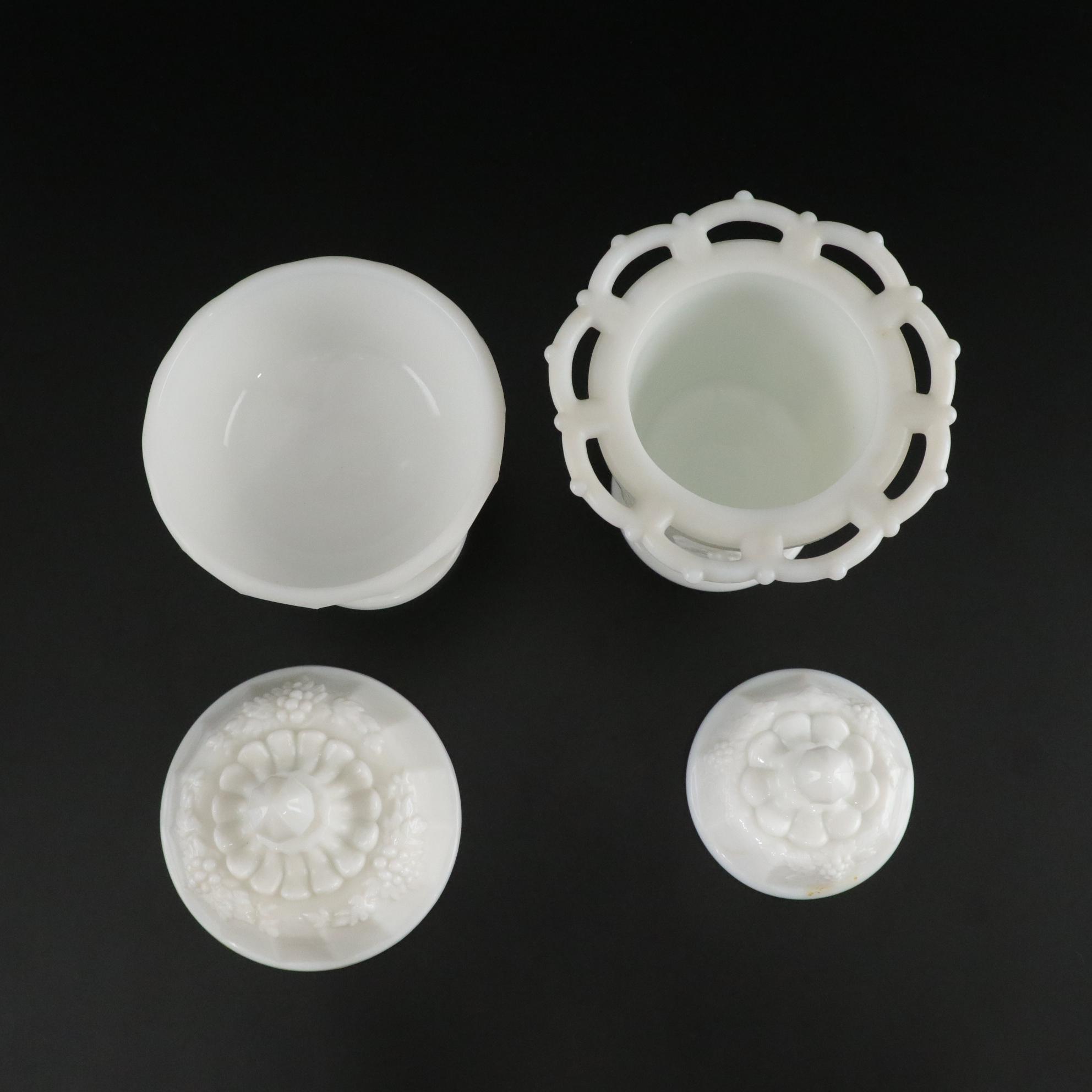 Westmoreland "Grape" Milk Glass Tableware and More