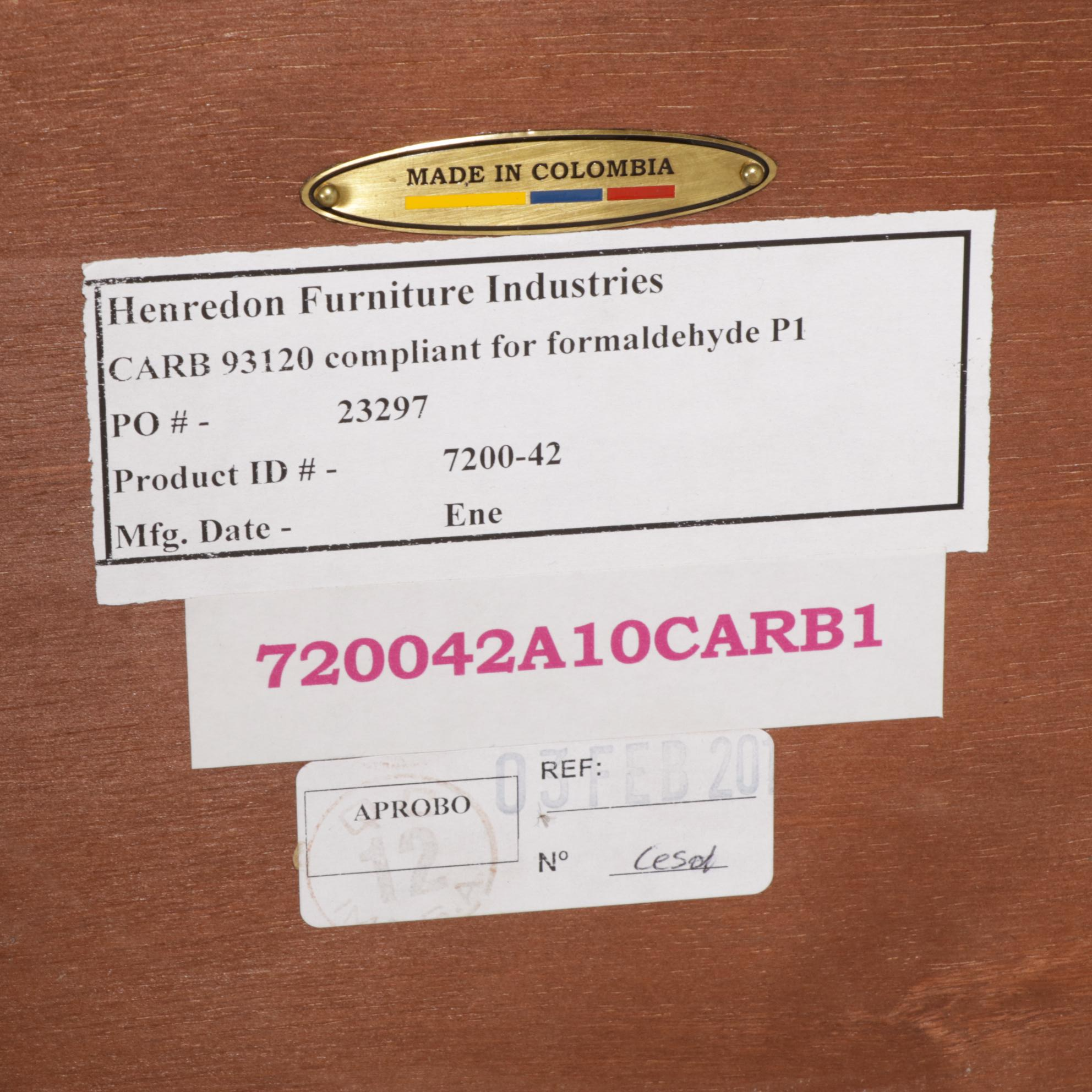 Henredon Furniture Industries Three-Tiered Wooden End Table