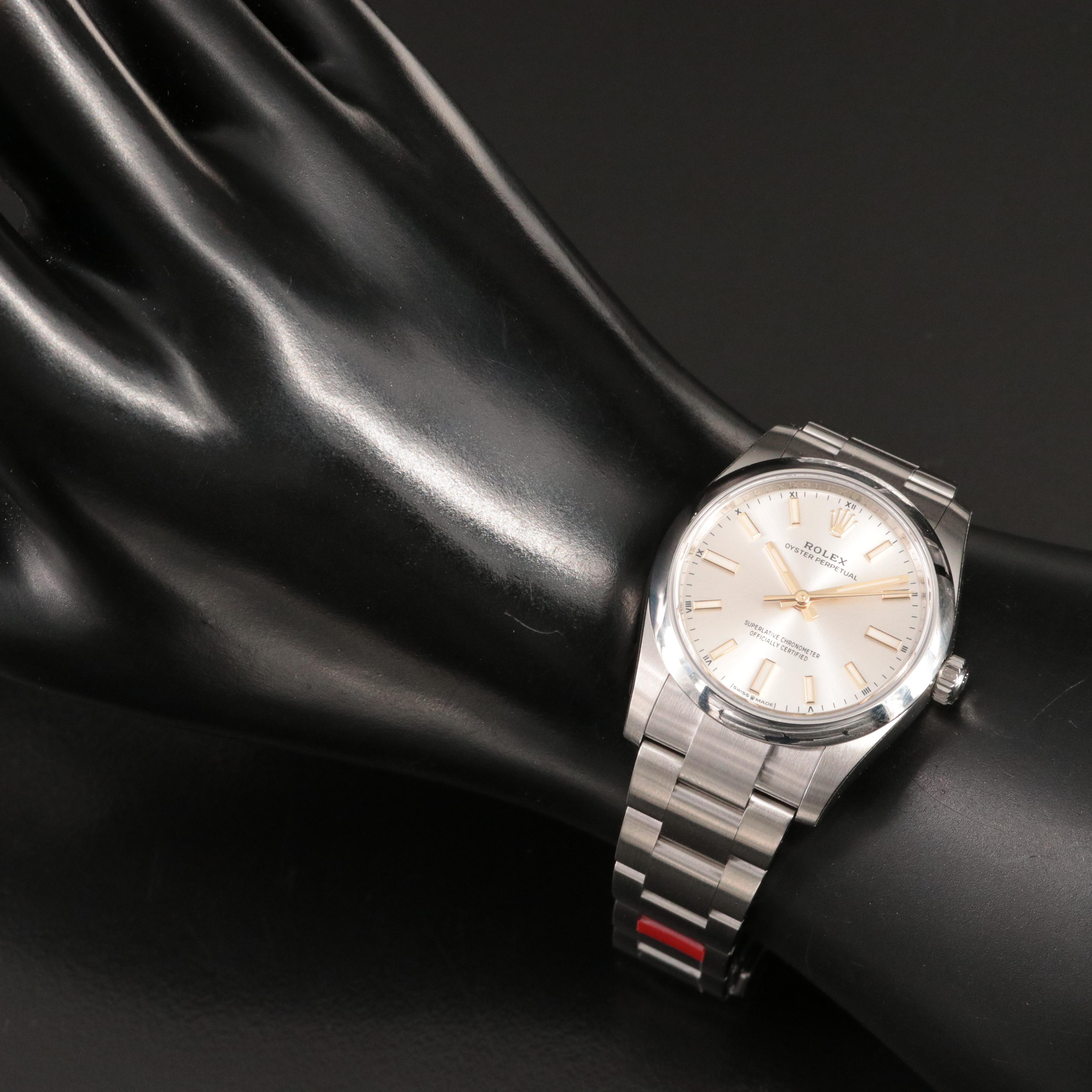 Rolex Oyster Perpetual Smooth Bezel Midsize Watch