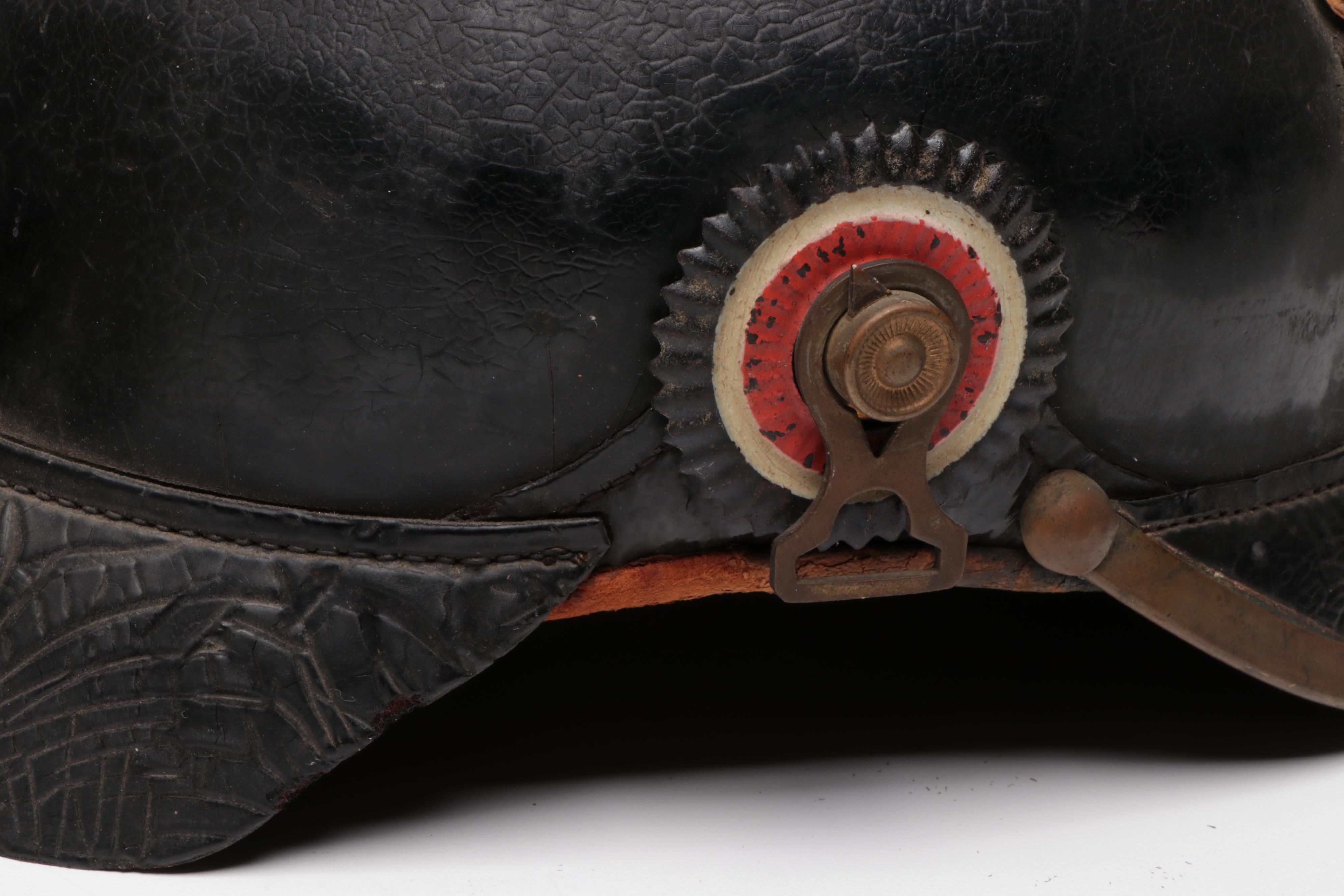 Two German WWI Pickelhaube Helmets, Early 20th Century