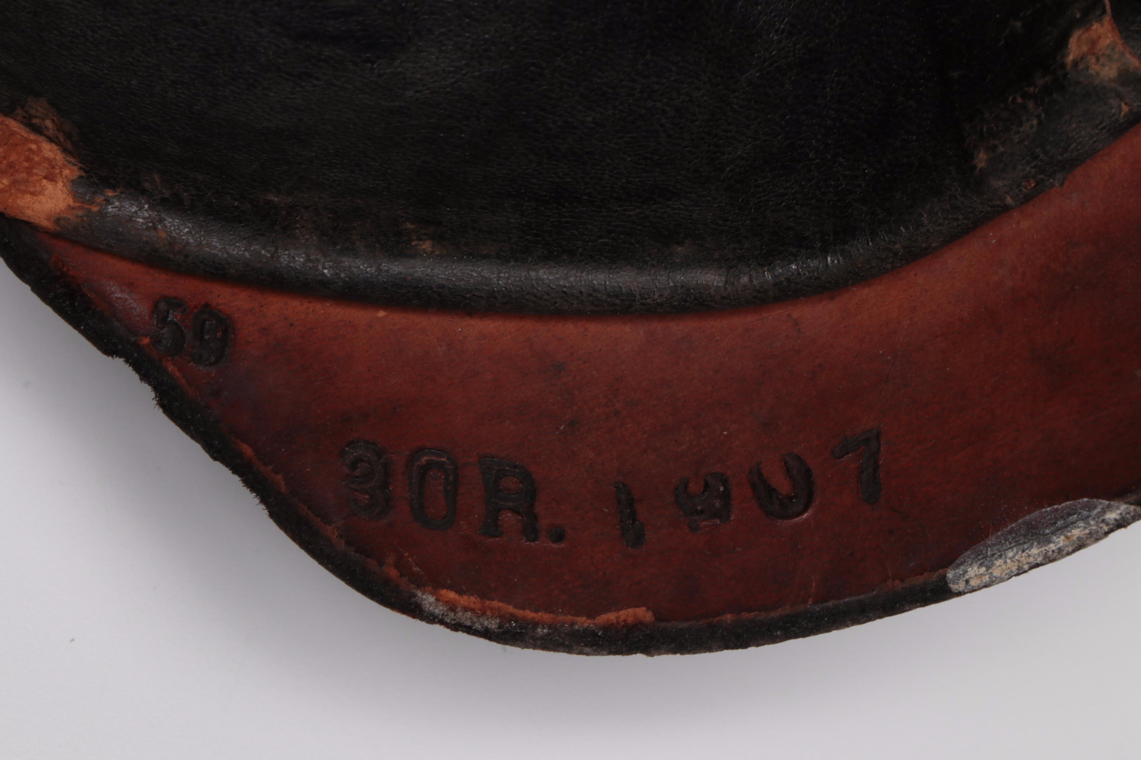 Two German WWI Pickelhaube Helmets, Early 20th Century