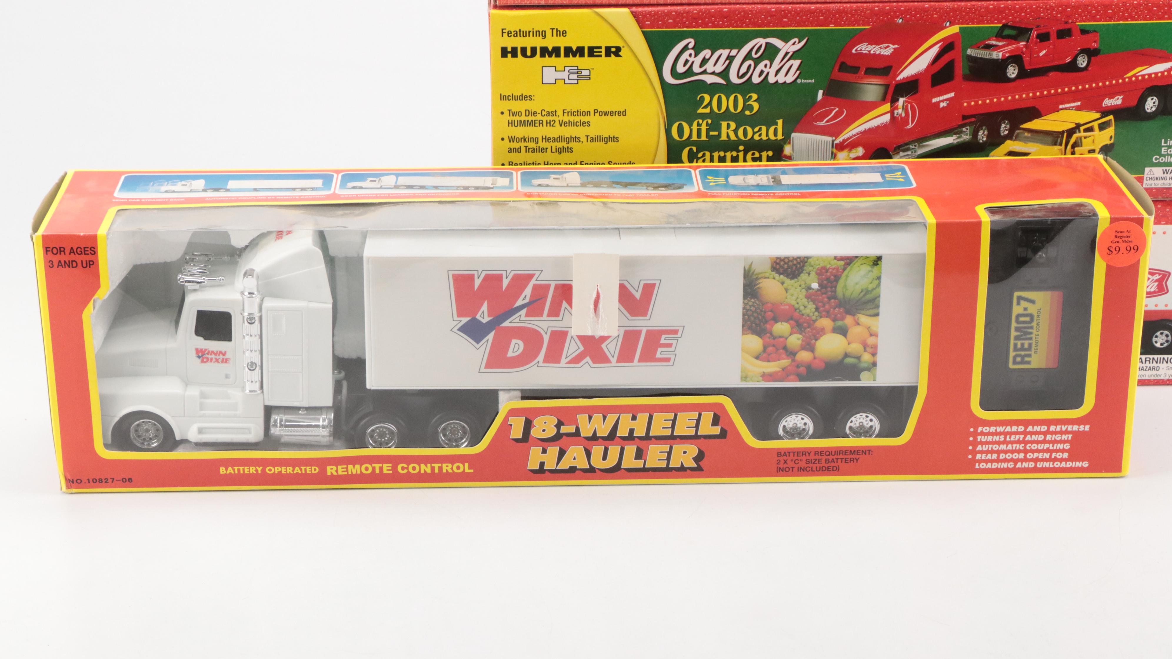 Coca-Cola "2001 Holiday Dual Classic Carrier" and More Toy Cars