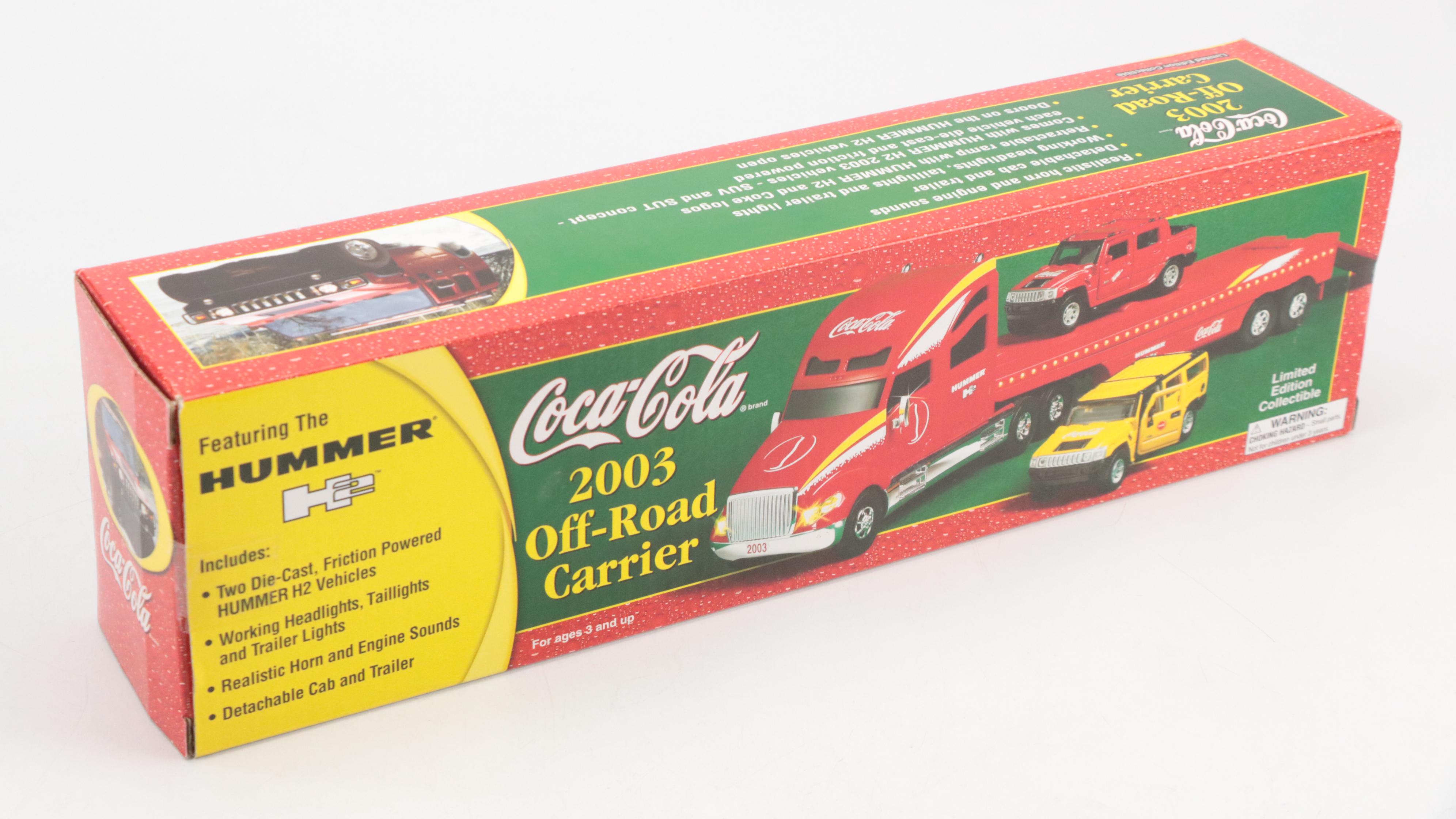 Coca-Cola "2001 Holiday Dual Classic Carrier" and More Toy Cars