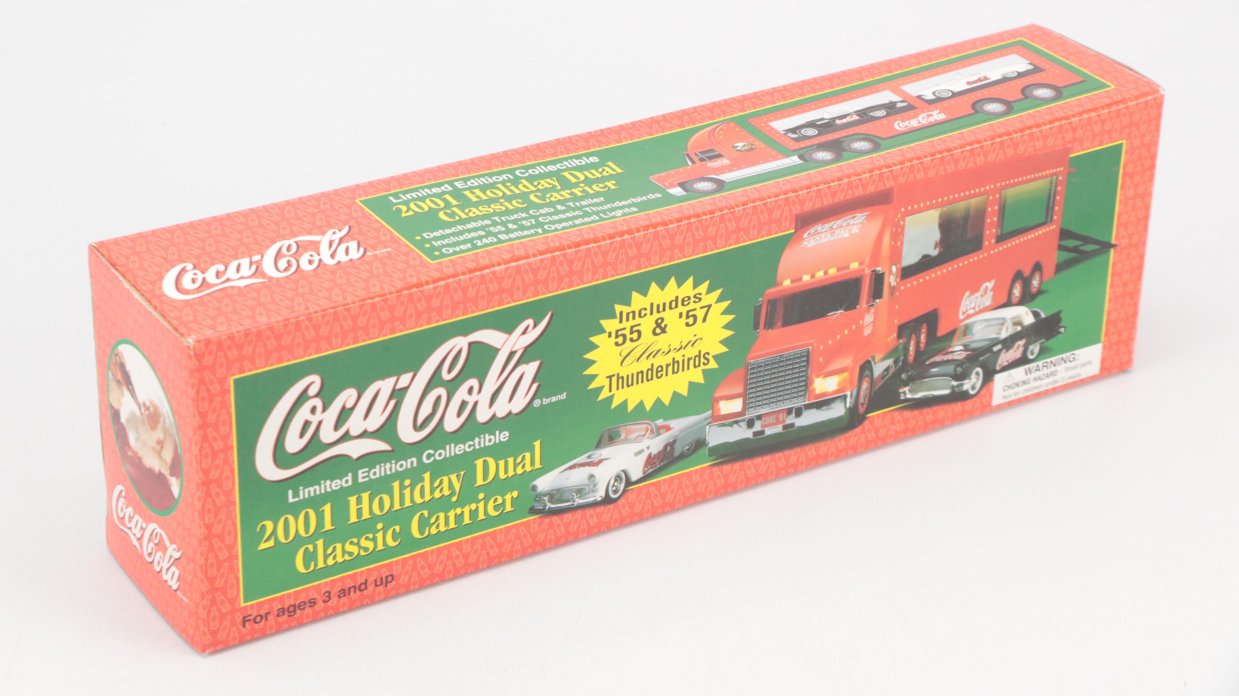 Coca-Cola "2001 Holiday Dual Classic Carrier" and More Toy Cars