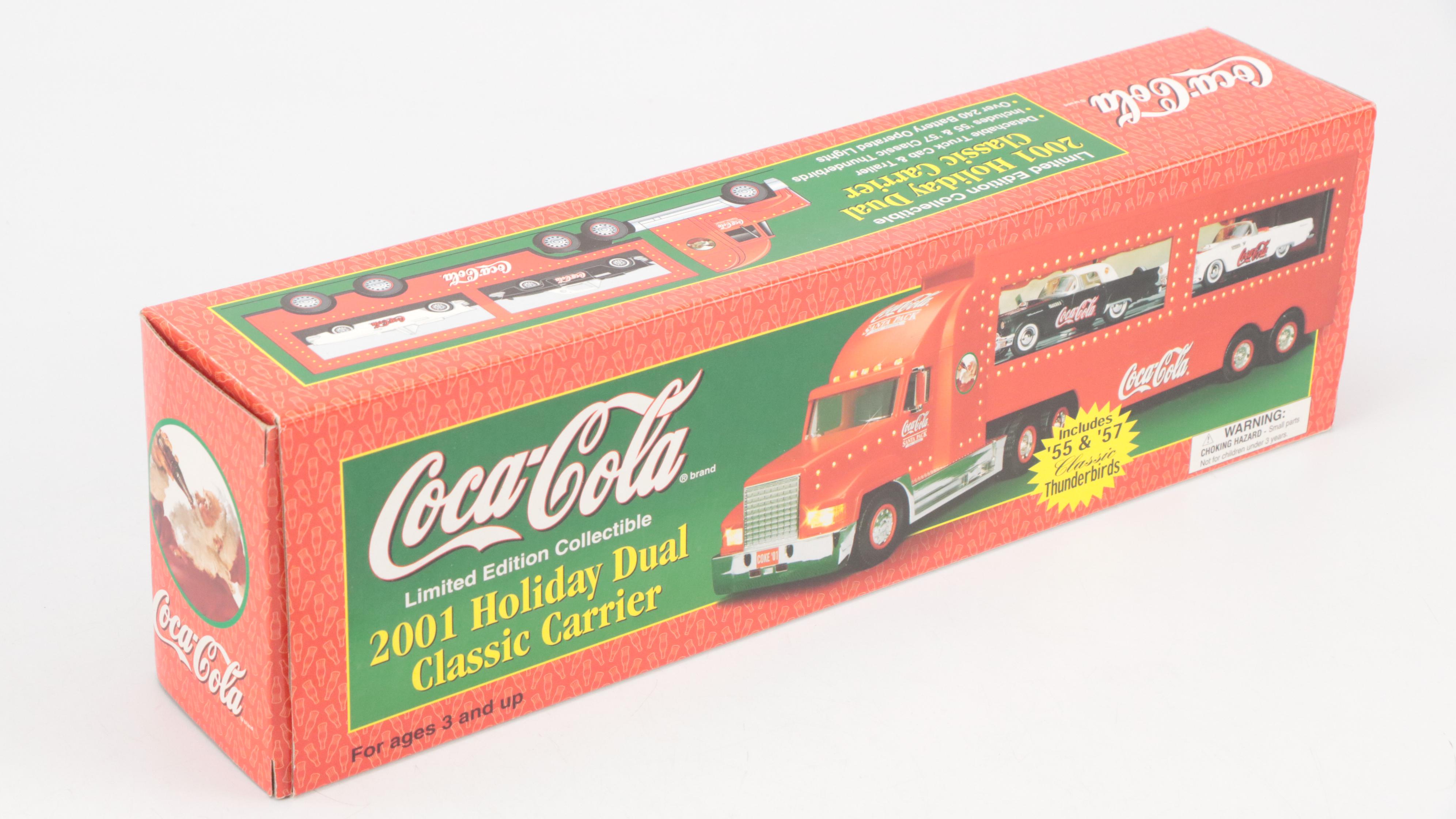 Coca-Cola "2001 Holiday Dual Classic Carrier" and More Toy Cars