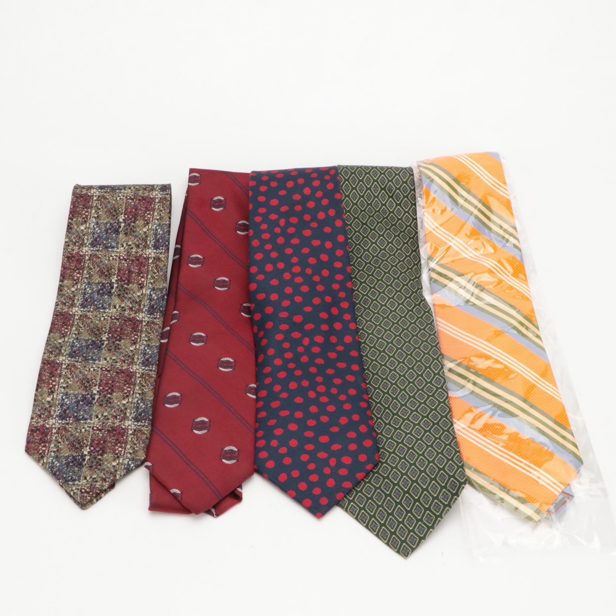 Hickey Freeman, Romario Manzini, Jhane Barnes, Sulka, and Jim Henry Neckties