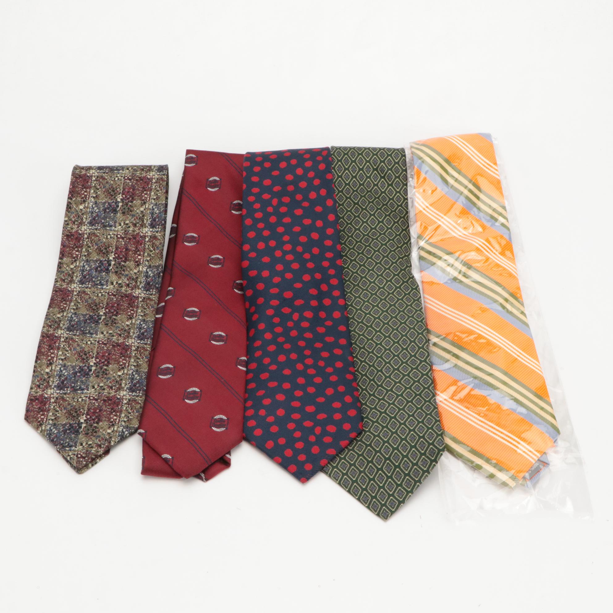 Hickey Freeman, Romario Manzini, Jhane Barnes, Sulka, and Jim Henry Neckties