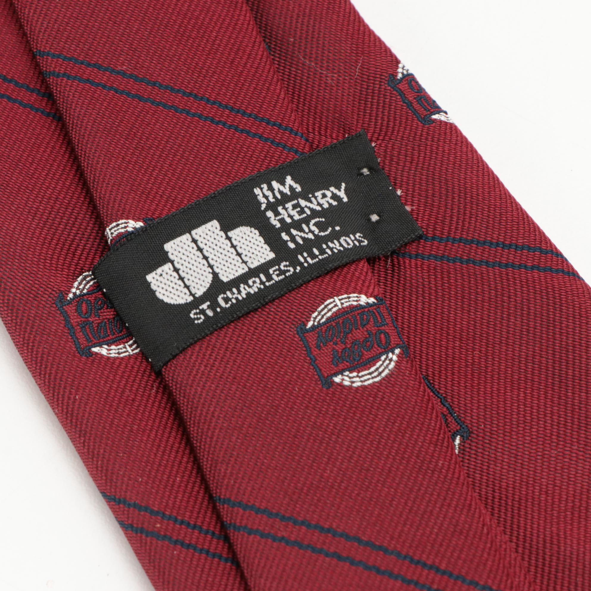 Hickey Freeman, Romario Manzini, Jhane Barnes, Sulka, and Jim Henry Neckties