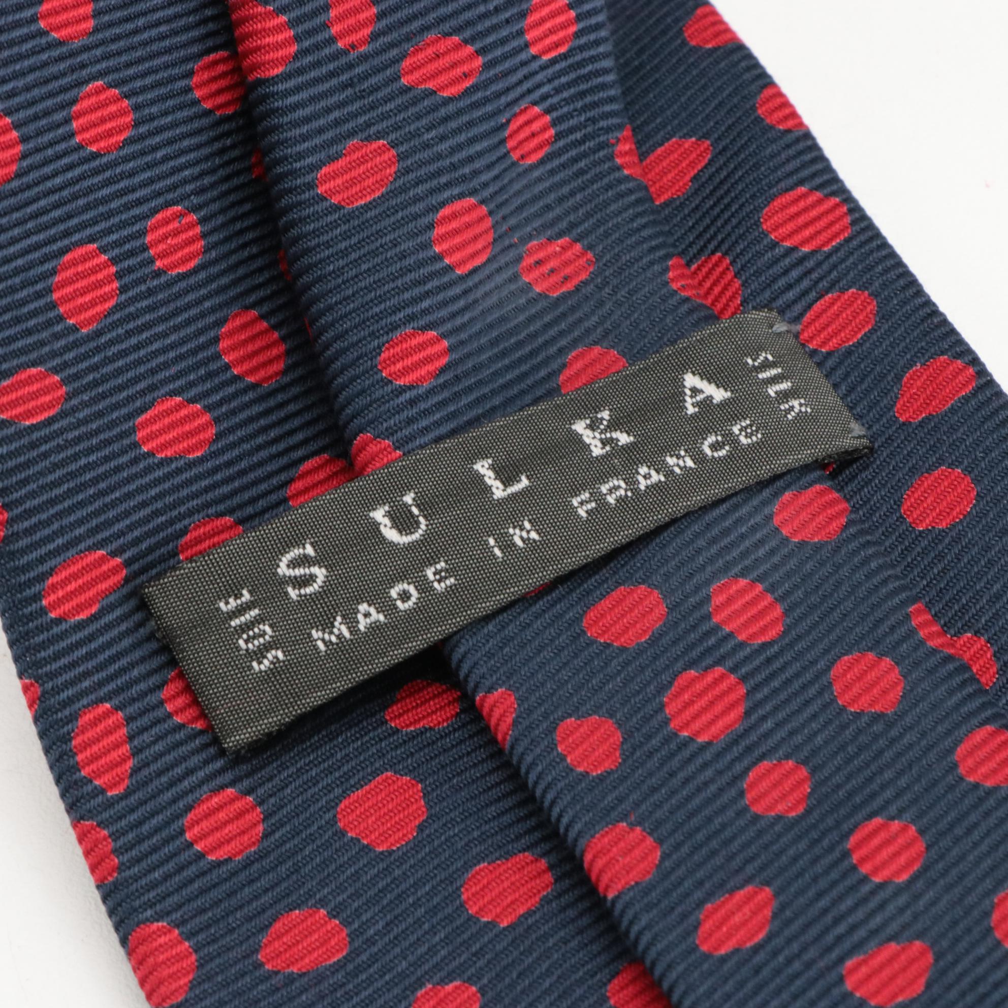 Hickey Freeman, Romario Manzini, Jhane Barnes, Sulka, and Jim Henry Neckties