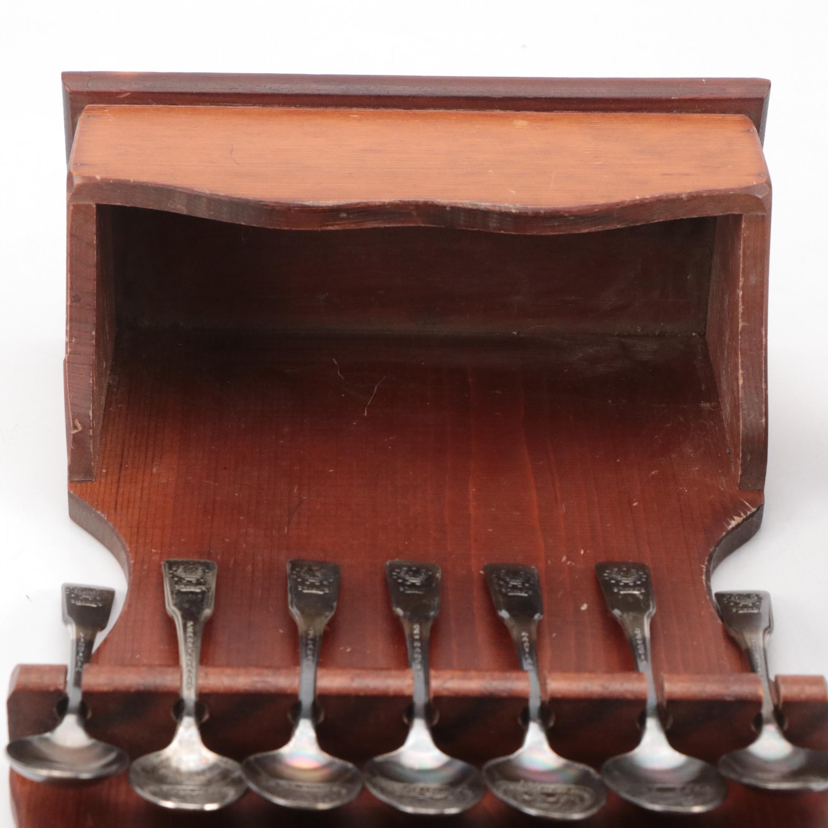 International Silver "13 Colonies Bicentennial" Silver Plate Spoons, 1976