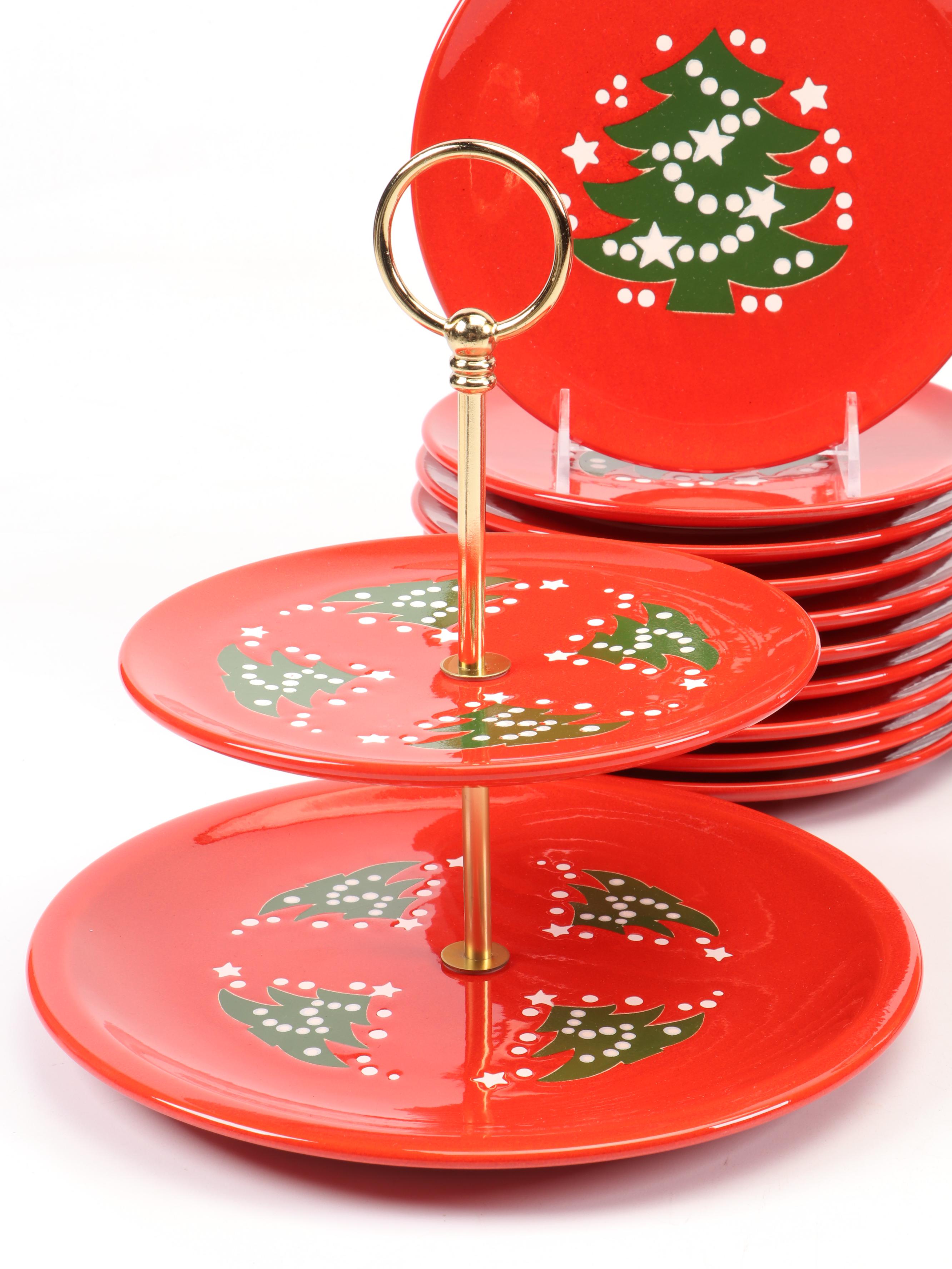 Waechtersbach "Christmas Tree" Ceramic Dinnerware, 1982–1990