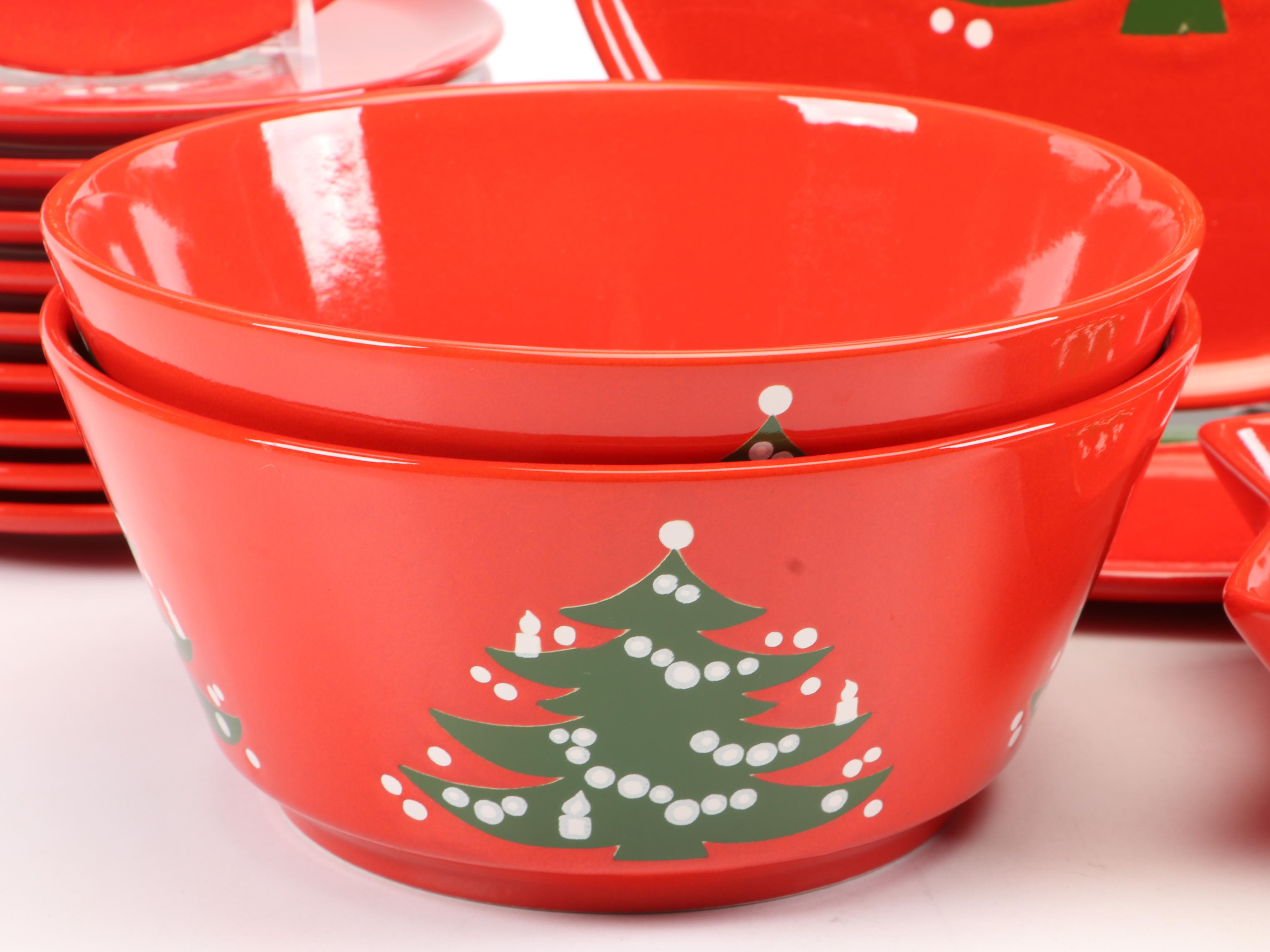 Waechtersbach "Christmas Tree" Ceramic Dinnerware, 1982–1990