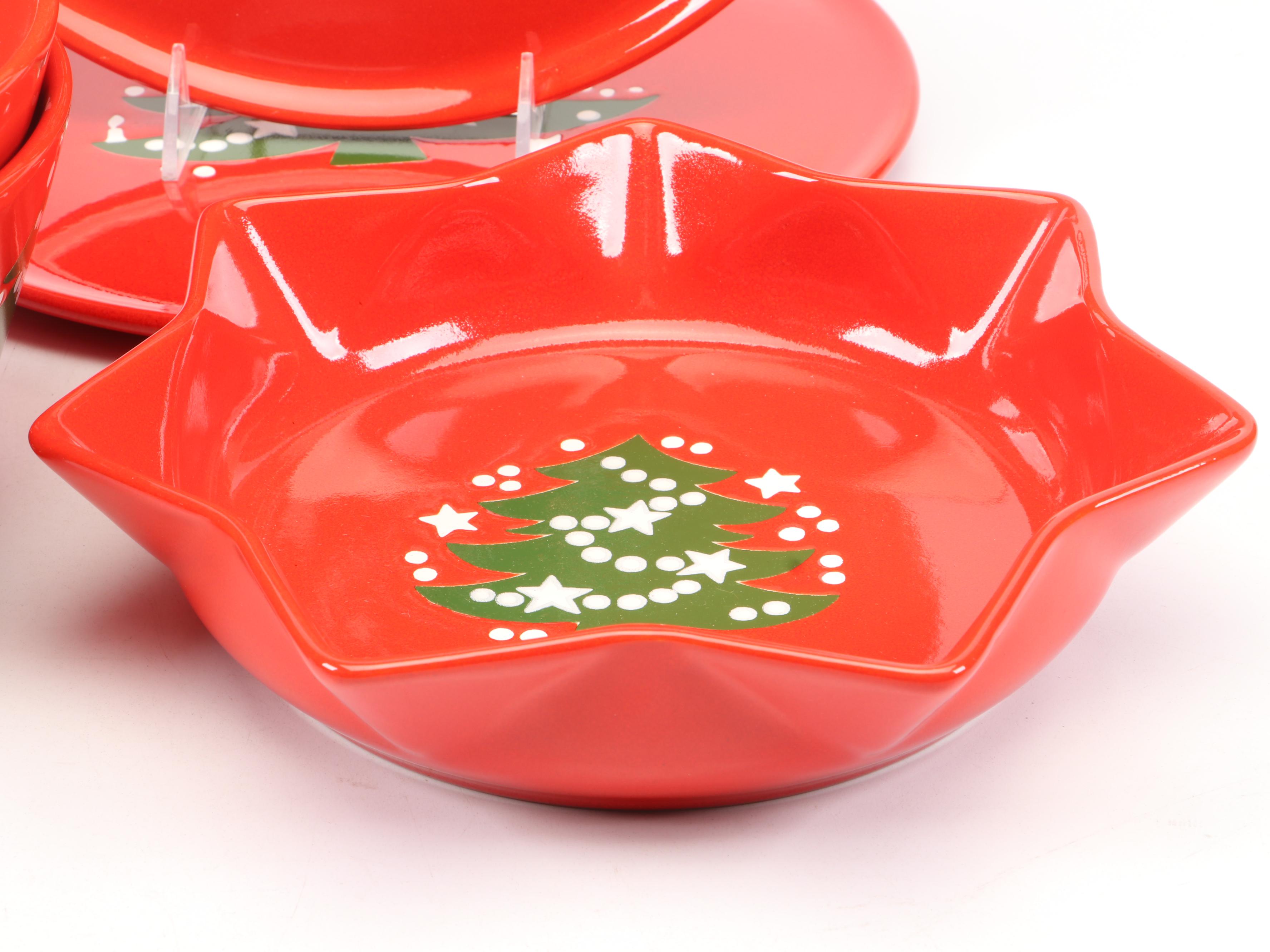 Waechtersbach "Christmas Tree" Ceramic Dinnerware, 1982–1990