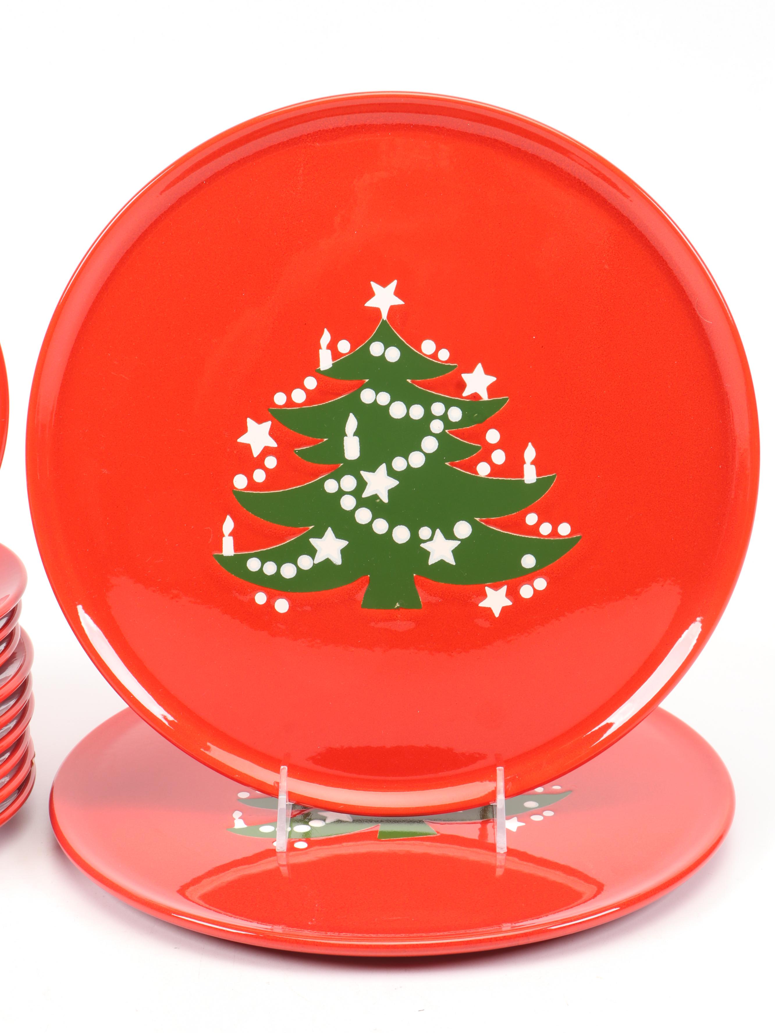 Waechtersbach "Christmas Tree" Ceramic Dinnerware, 1982–1990