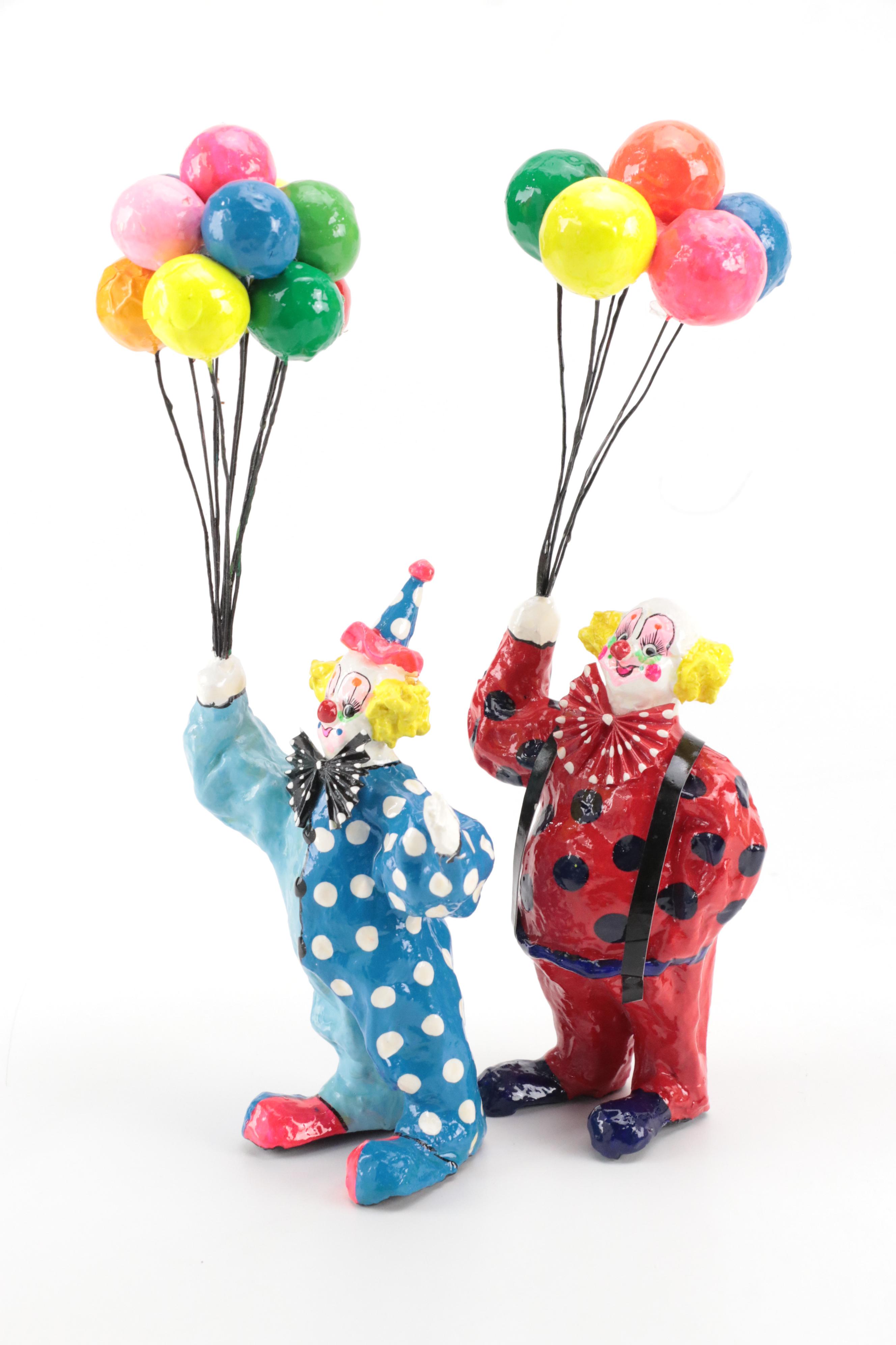 Home Goods Painted Metal Candle Holder with Handmade Figurines