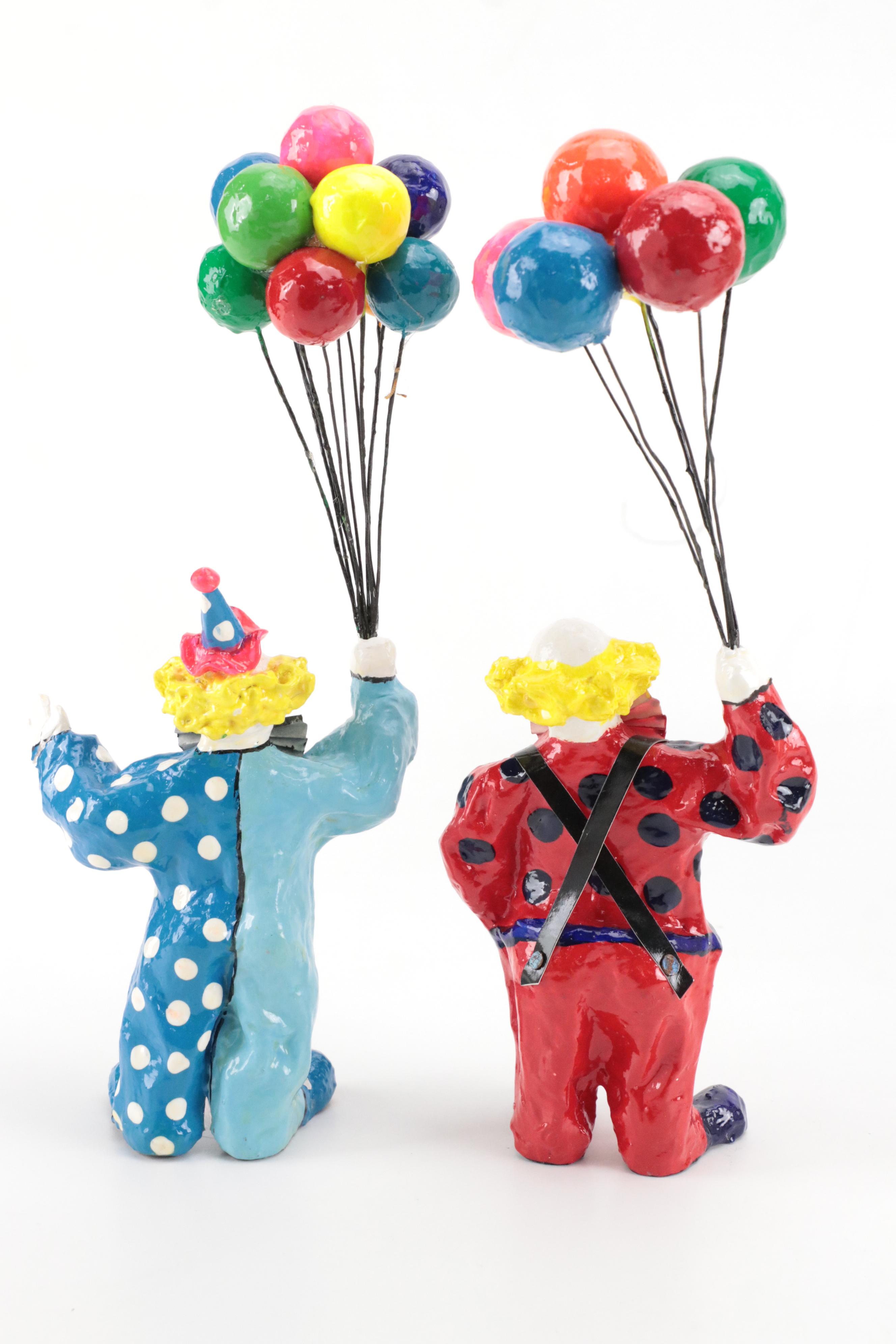 Home Goods Painted Metal Candle Holder with Handmade Figurines