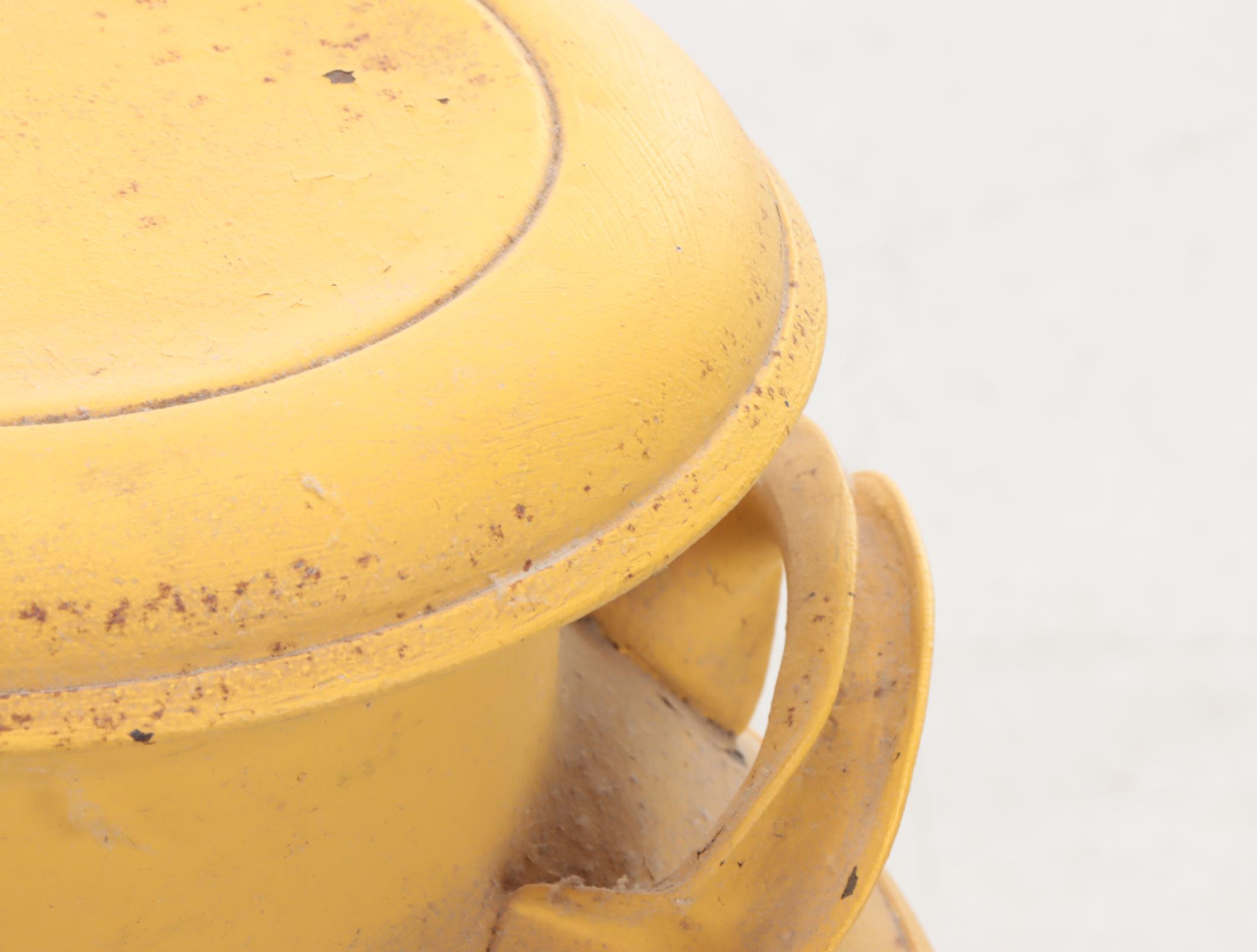 Superior Painted Yellow Milk Can, Mid-20th Century