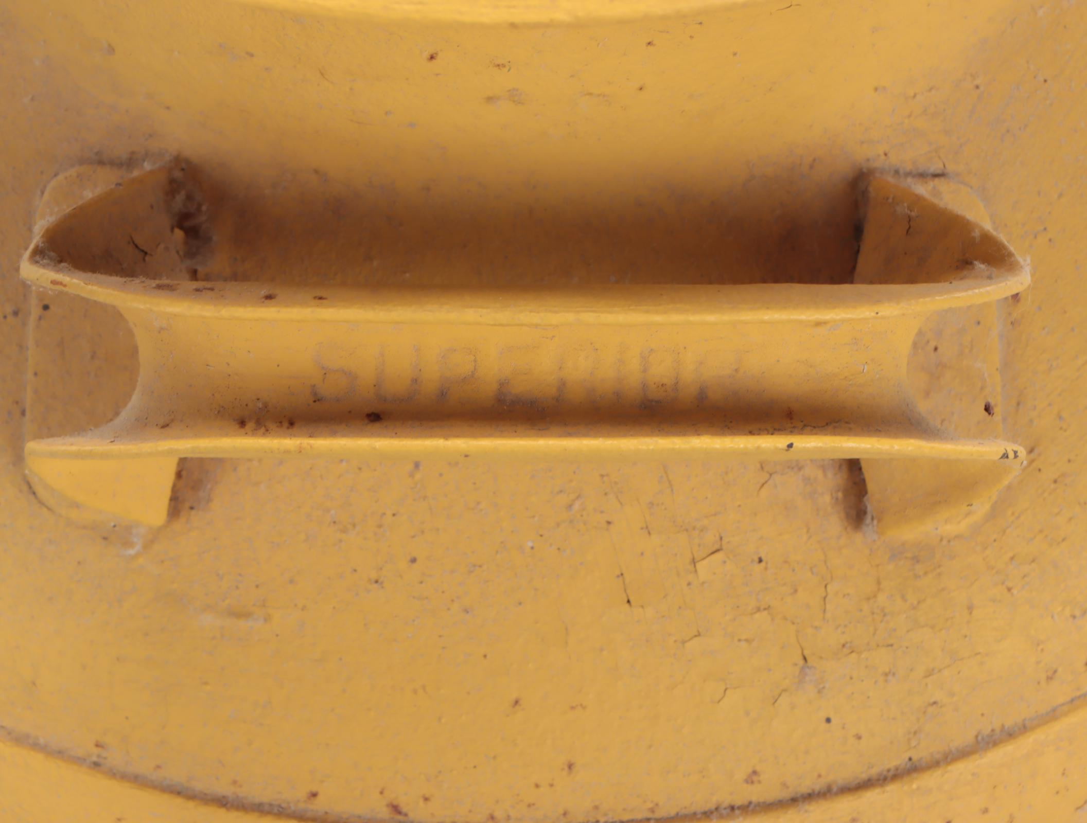 Superior Painted Yellow Milk Can, Mid-20th Century
