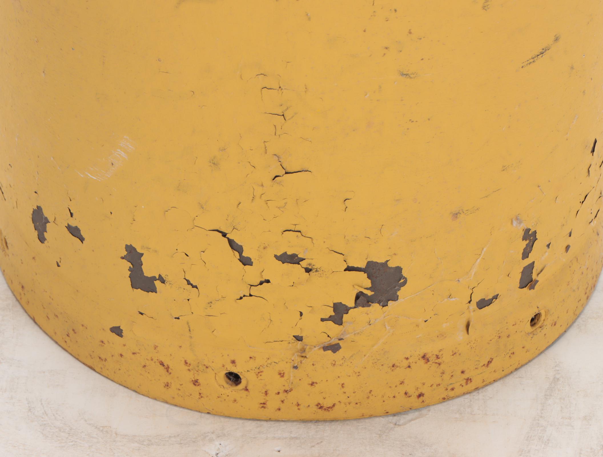 Superior Painted Yellow Milk Can, Mid-20th Century