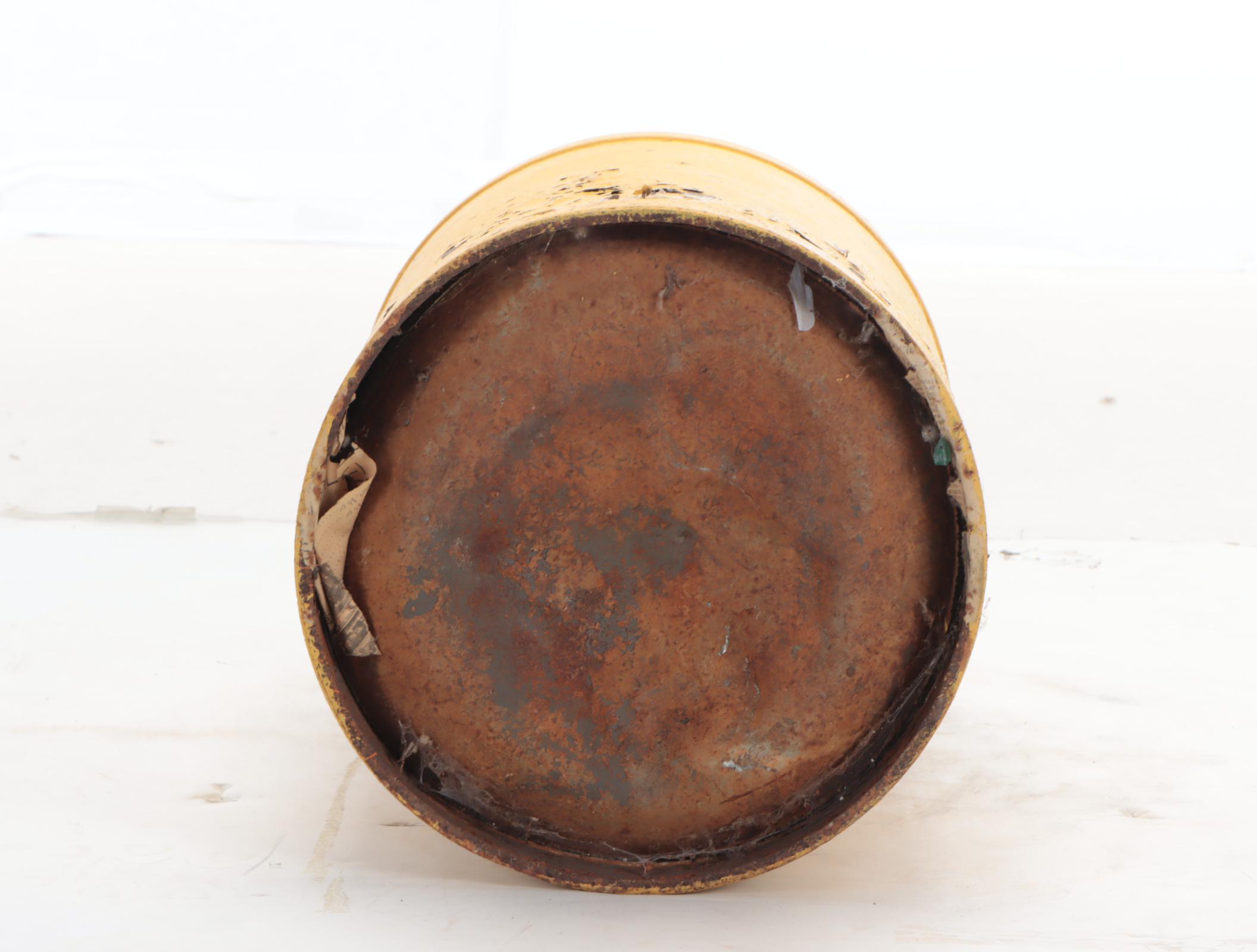 Superior Painted Yellow Milk Can, Mid-20th Century