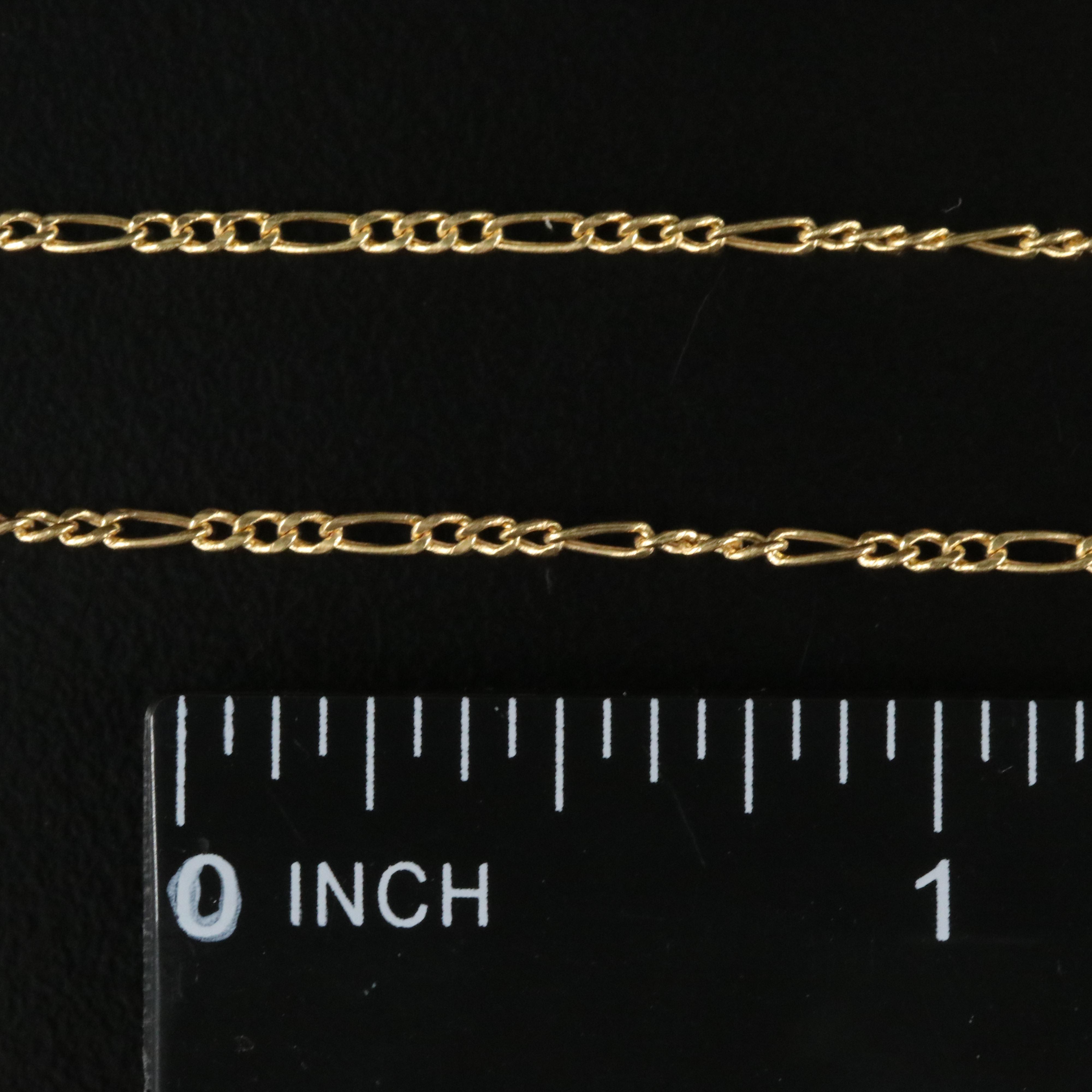 14K Figaro Chain Necklace