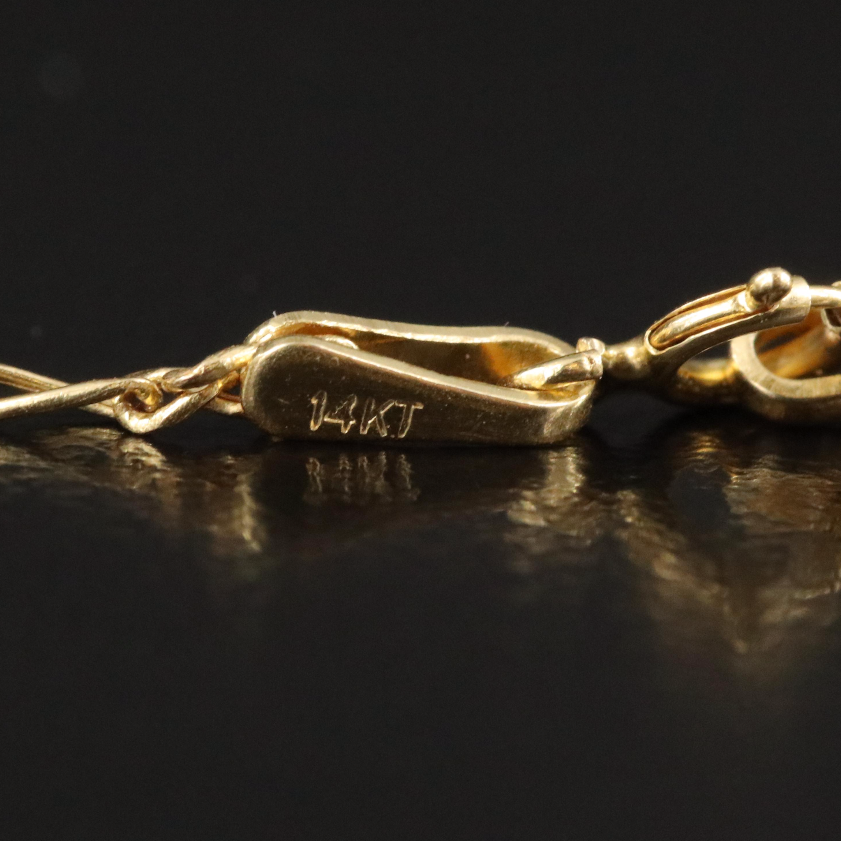 14K Figaro Chain Necklace