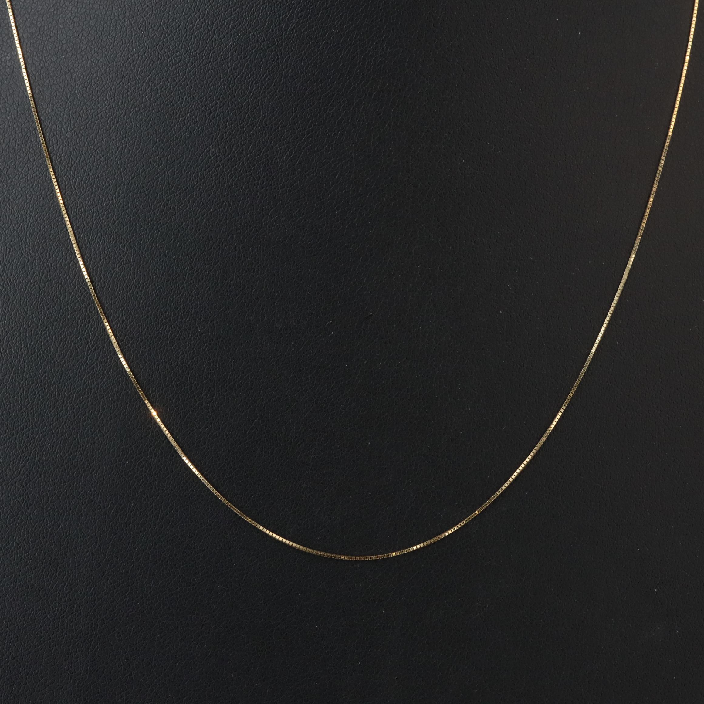 10K Box Chain Necklace