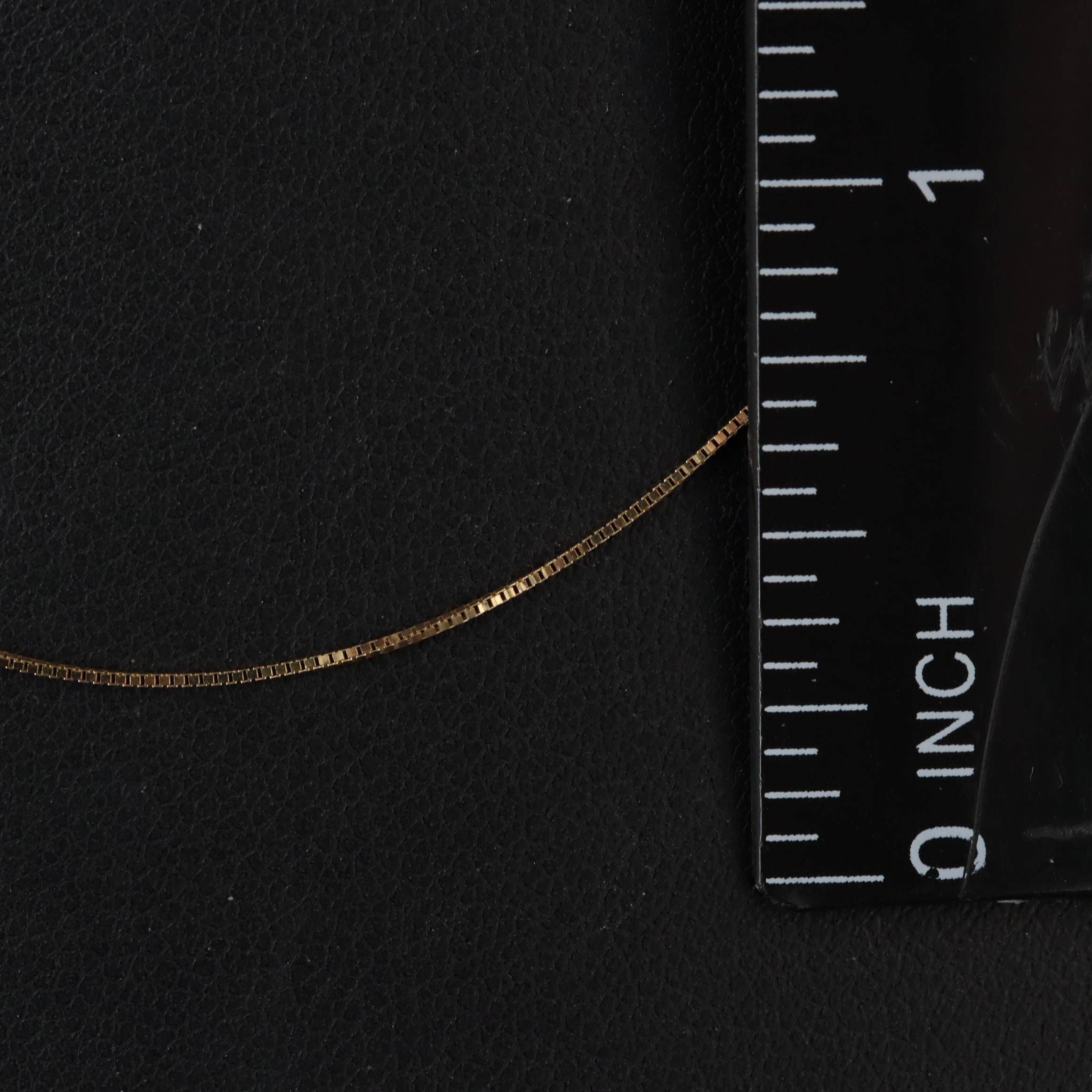 10K Box Chain Necklace