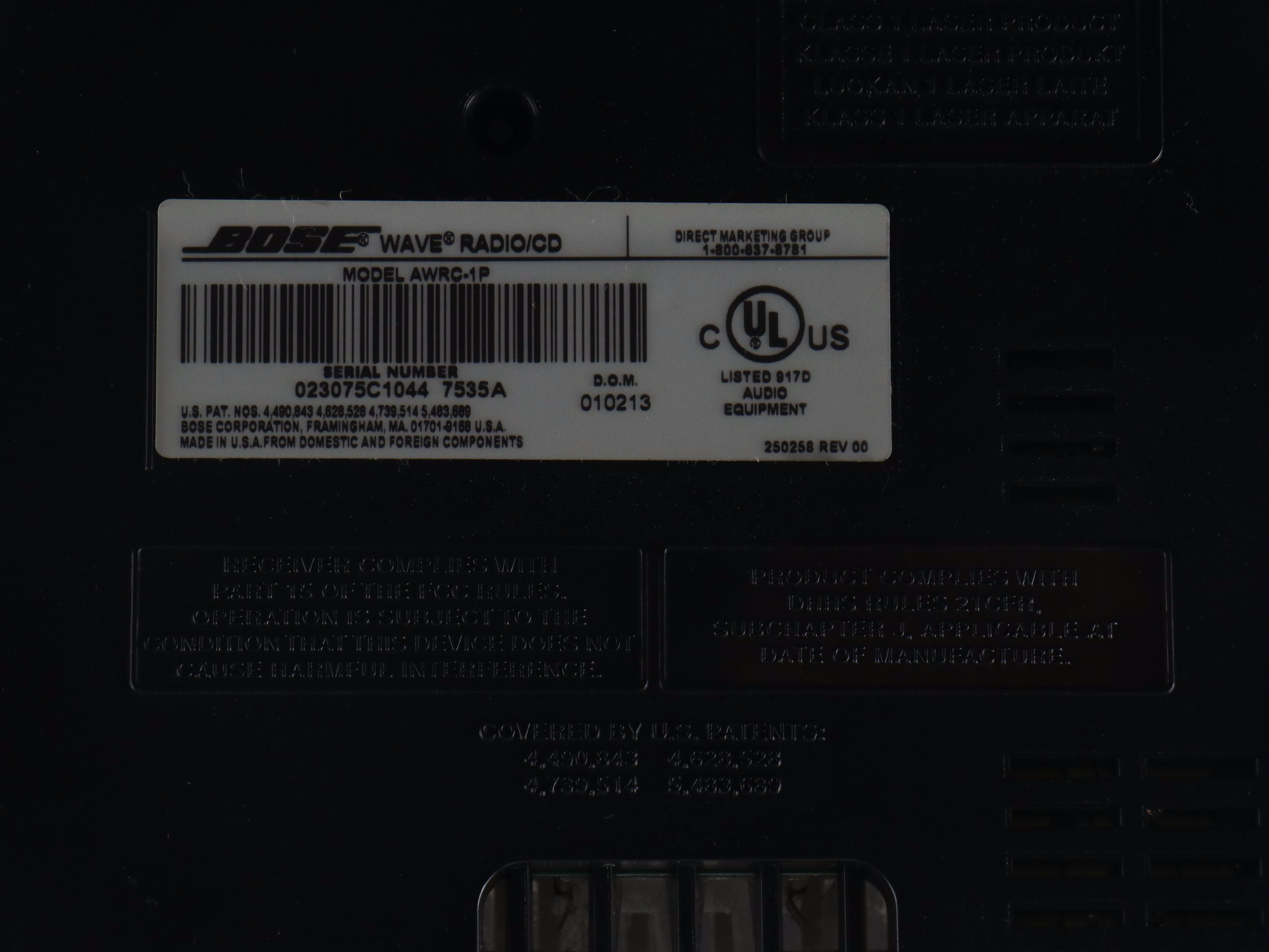 Bose Wave Radio/CD Player with Remote