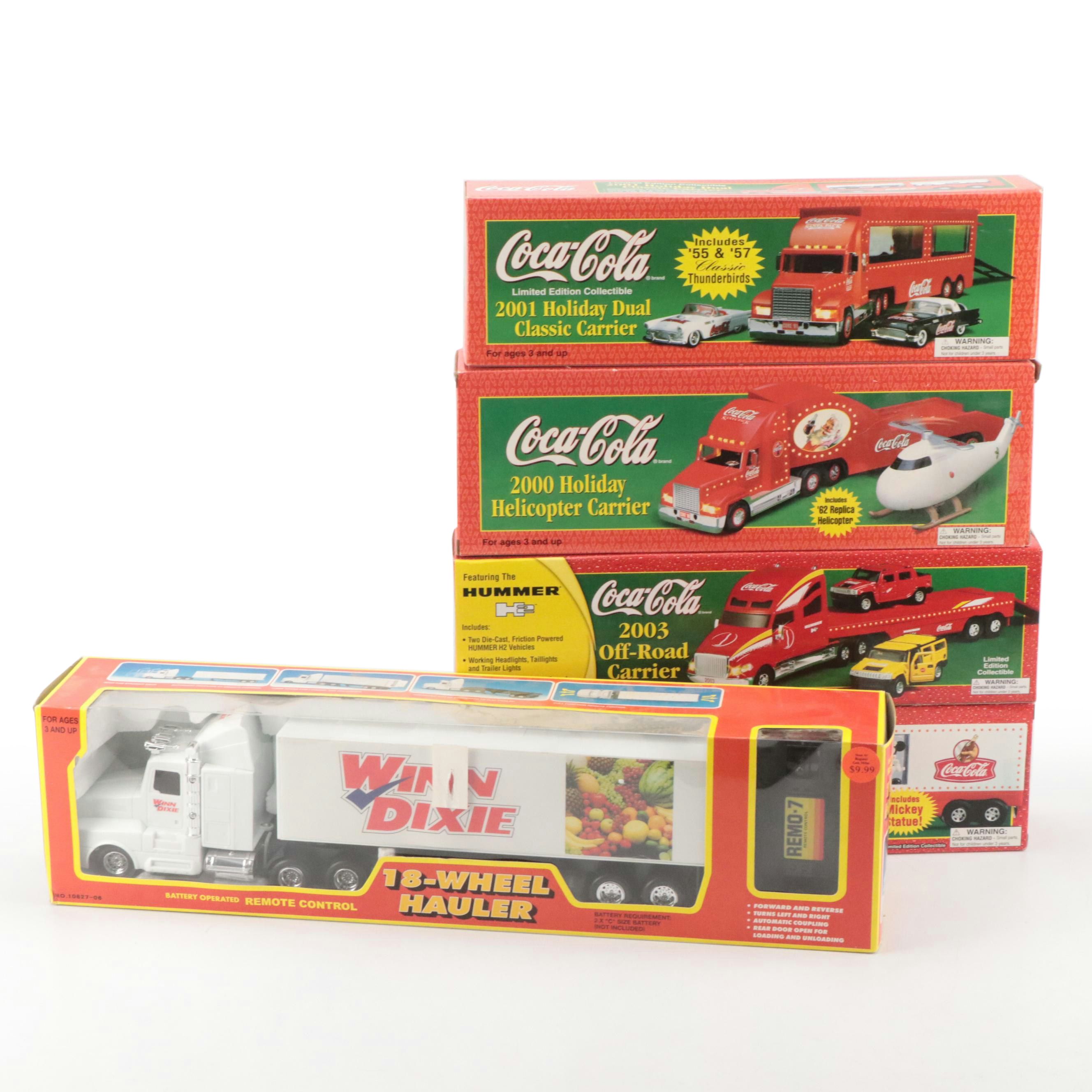 Coca-Cola "2001 Holiday Dual Classic Carrier" and More Toy Cars