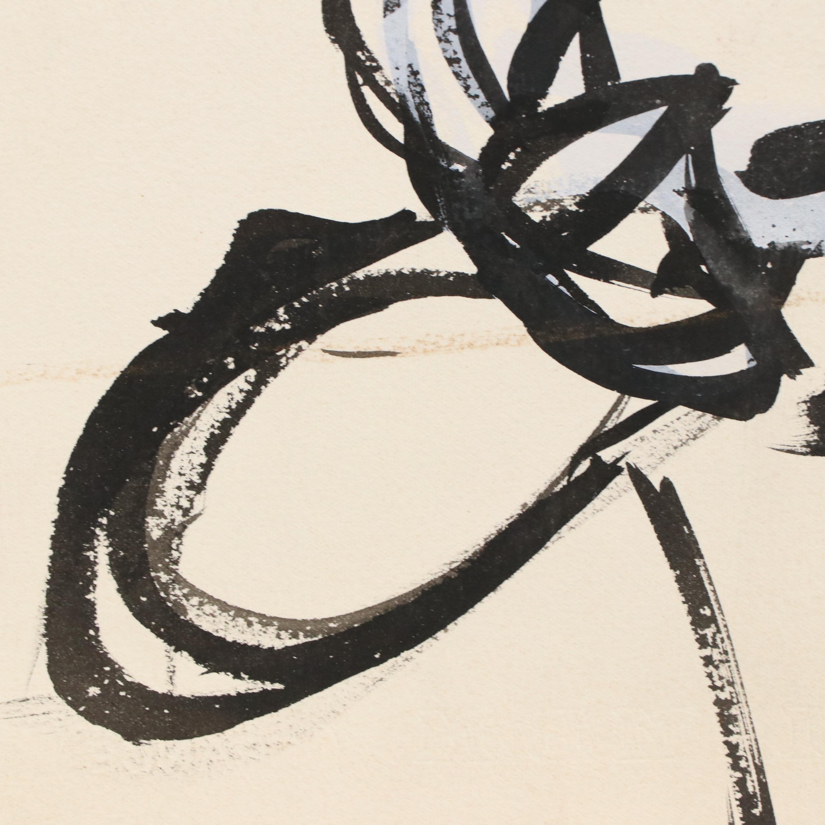 Richard Snyder Abstract Watercolor and Gouache Painting