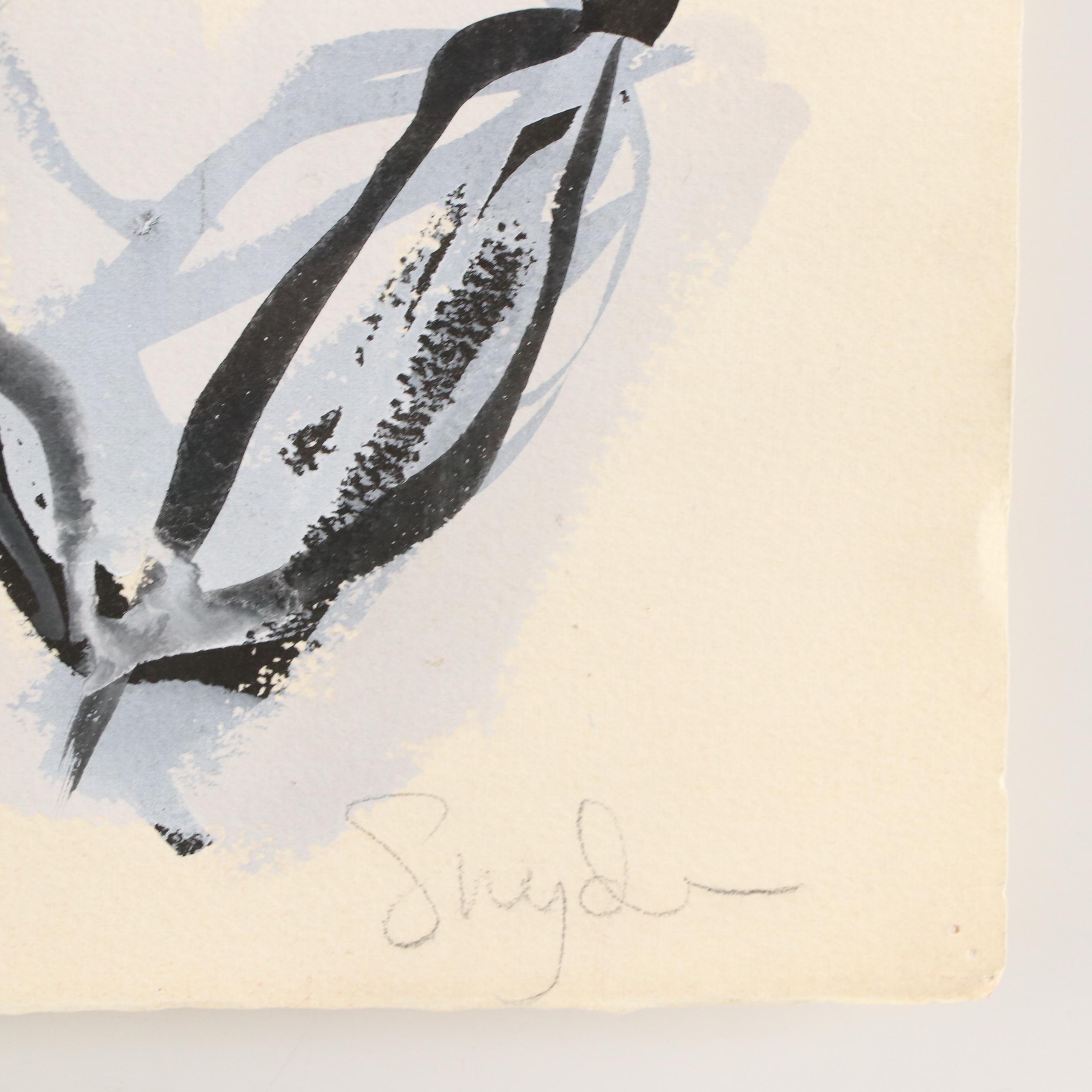 Richard Snyder Abstract Watercolor and Gouache Painting