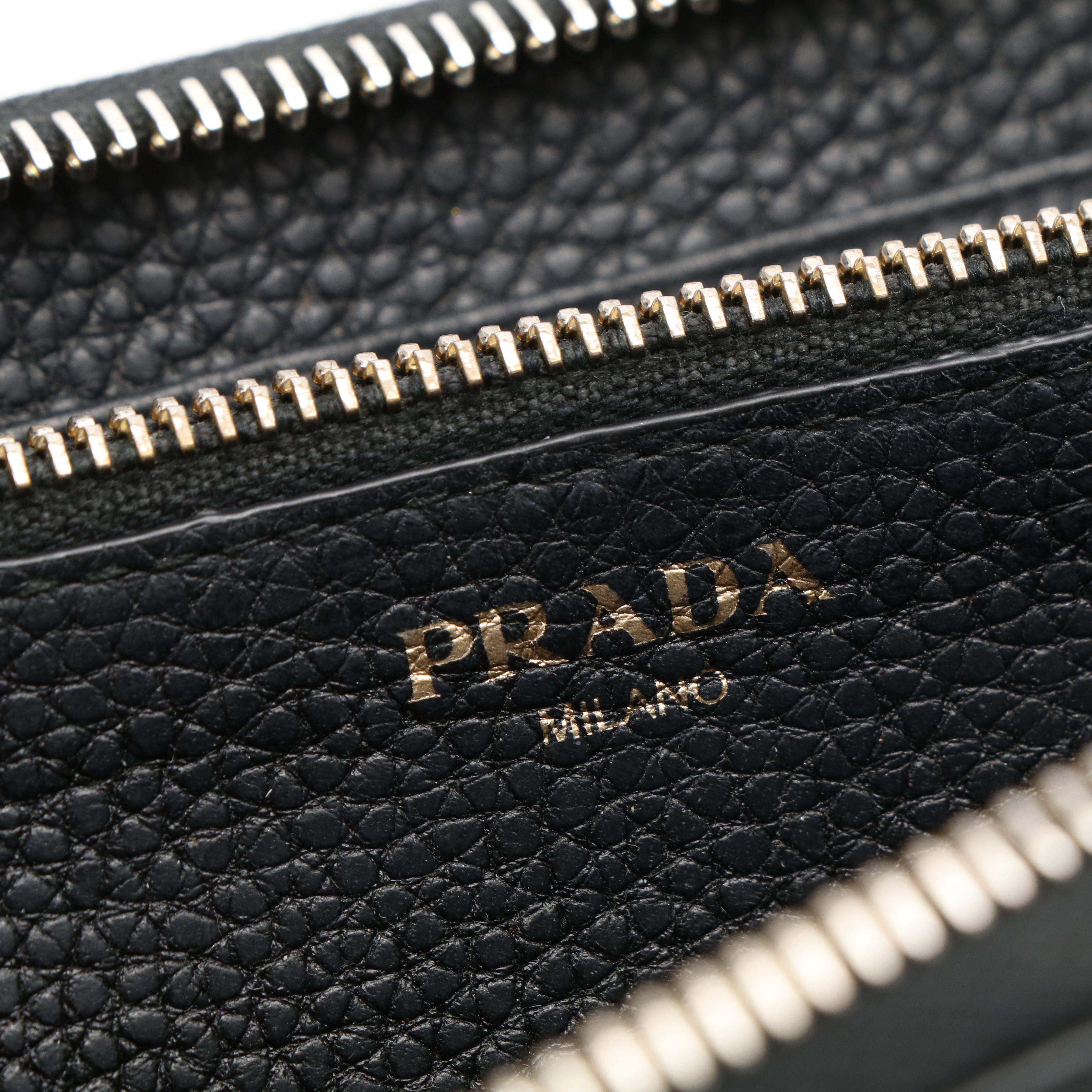Prada Daino Vitello Leather Continental Wallet