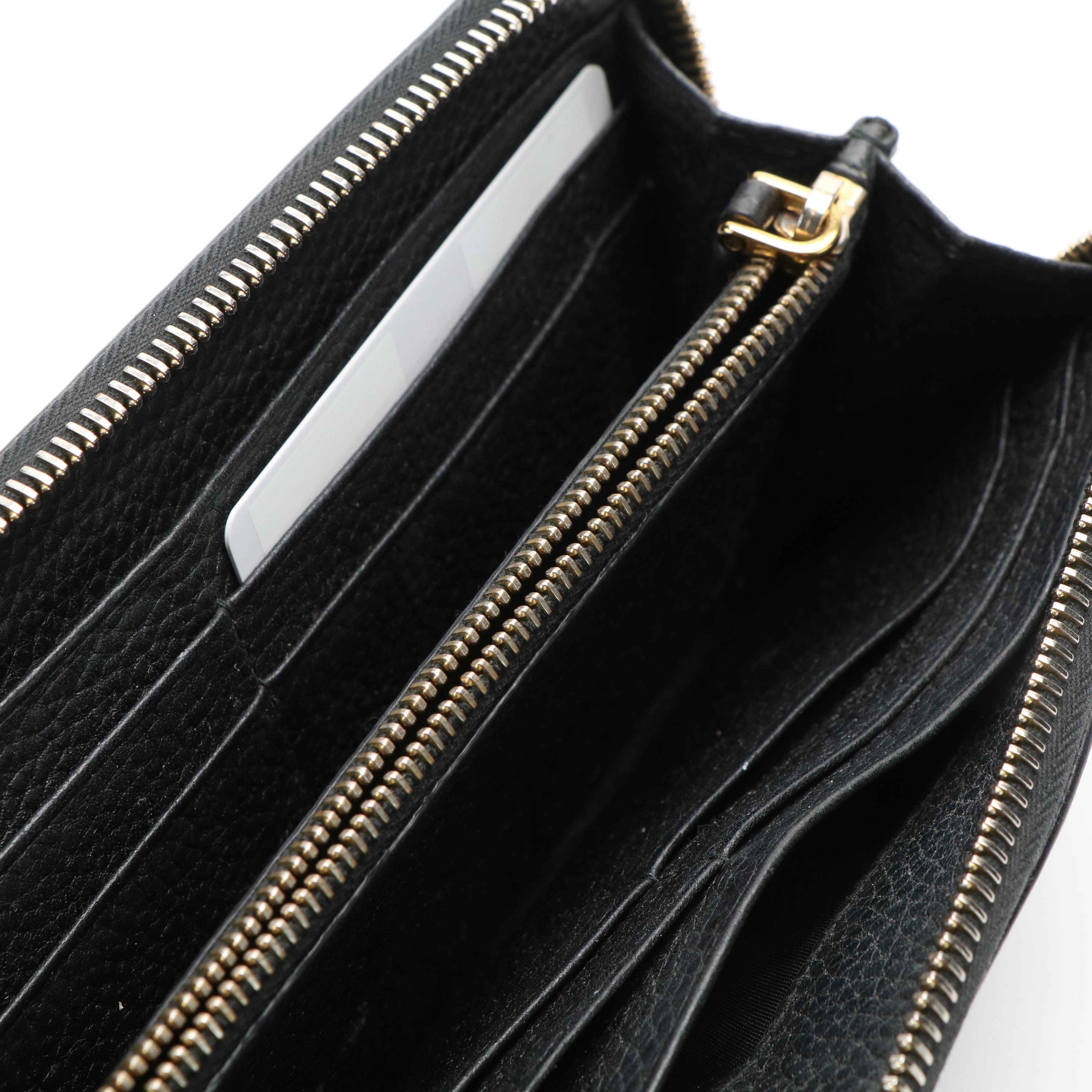 Prada Daino Vitello Leather Continental Wallet