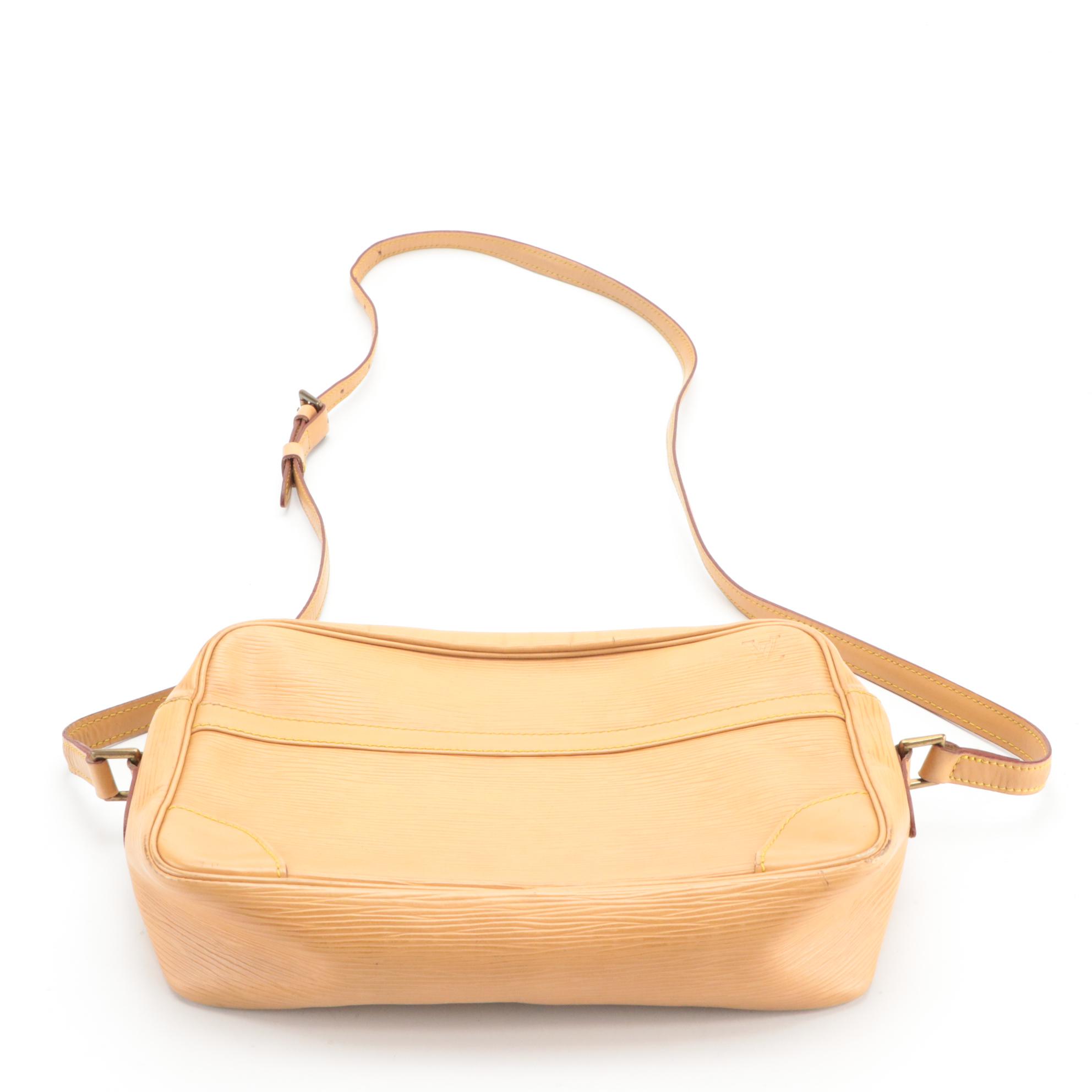 Louis Vuitton Trocadero Crossbody Bag in Beige Epi Leather