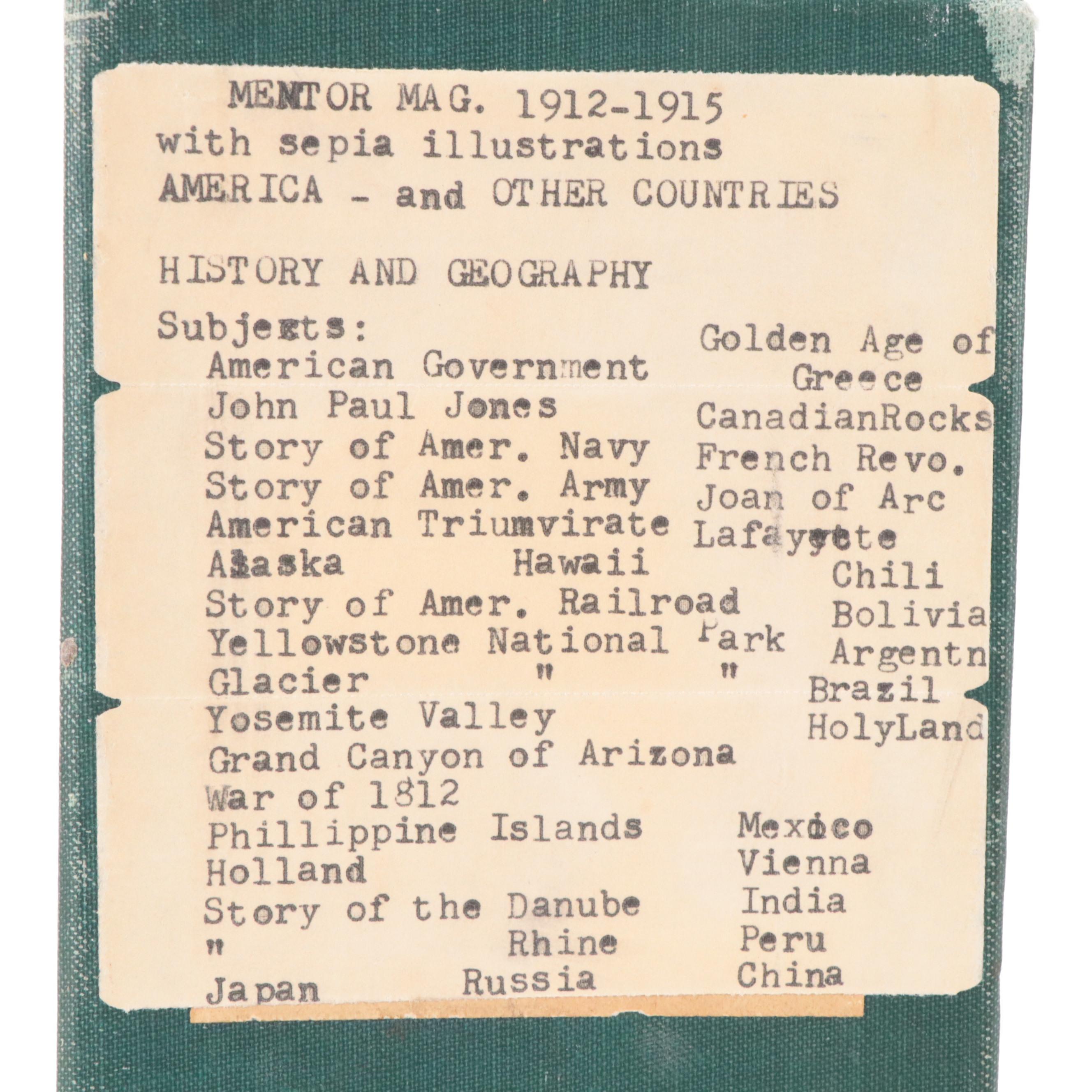 "The Mentor" Magazine Collection, Early 20th Century