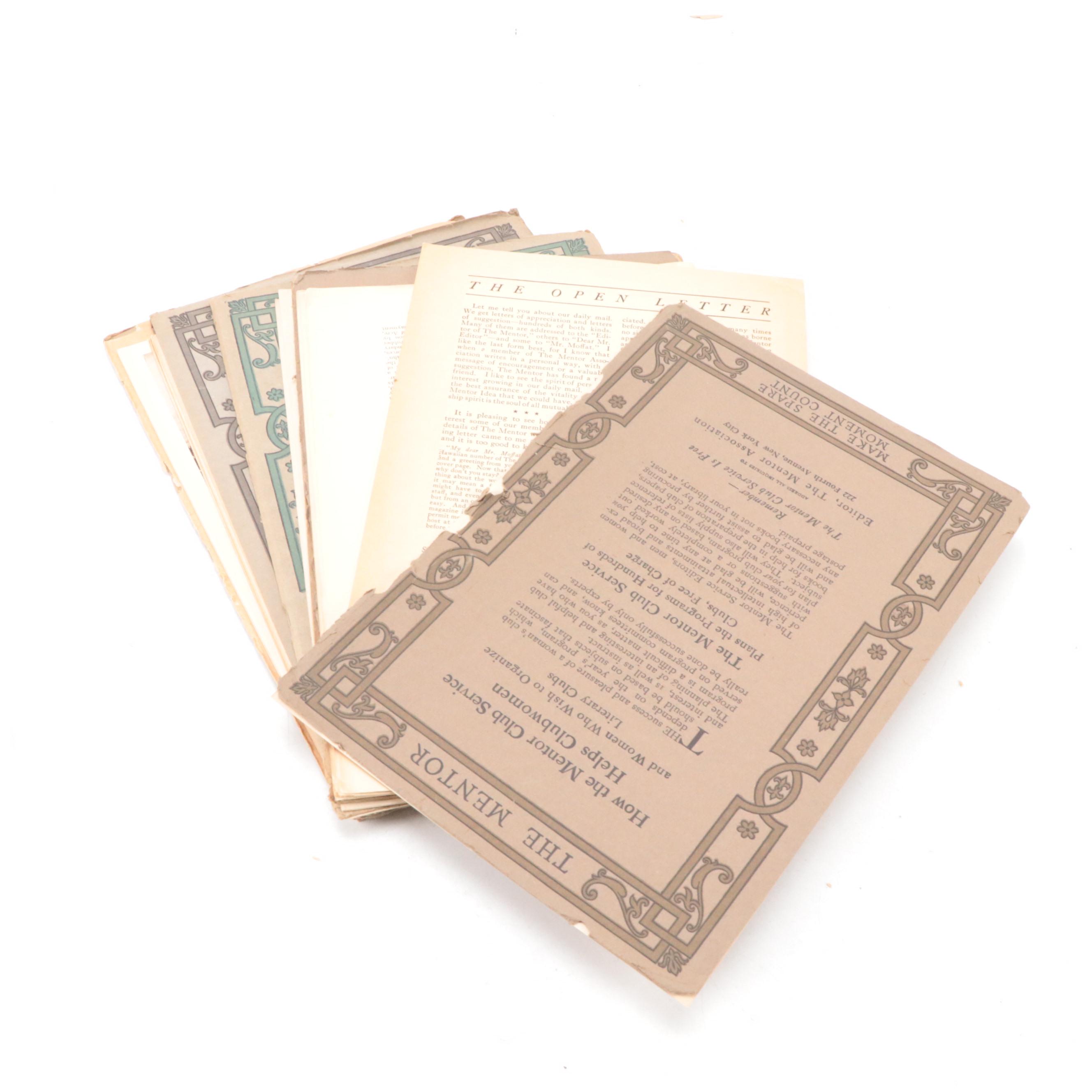 "The Mentor" Magazine Collection, Early 20th Century