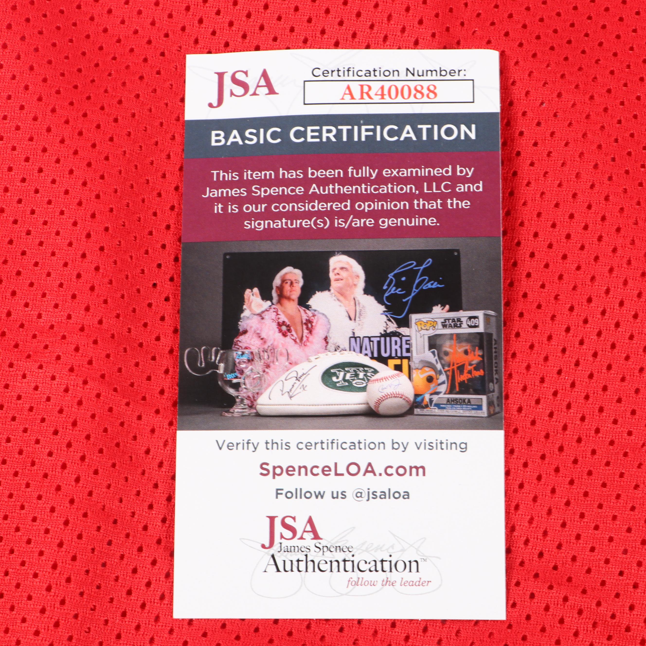 Carl Lewis Signed Olympic Team USA Track and Field Jersey