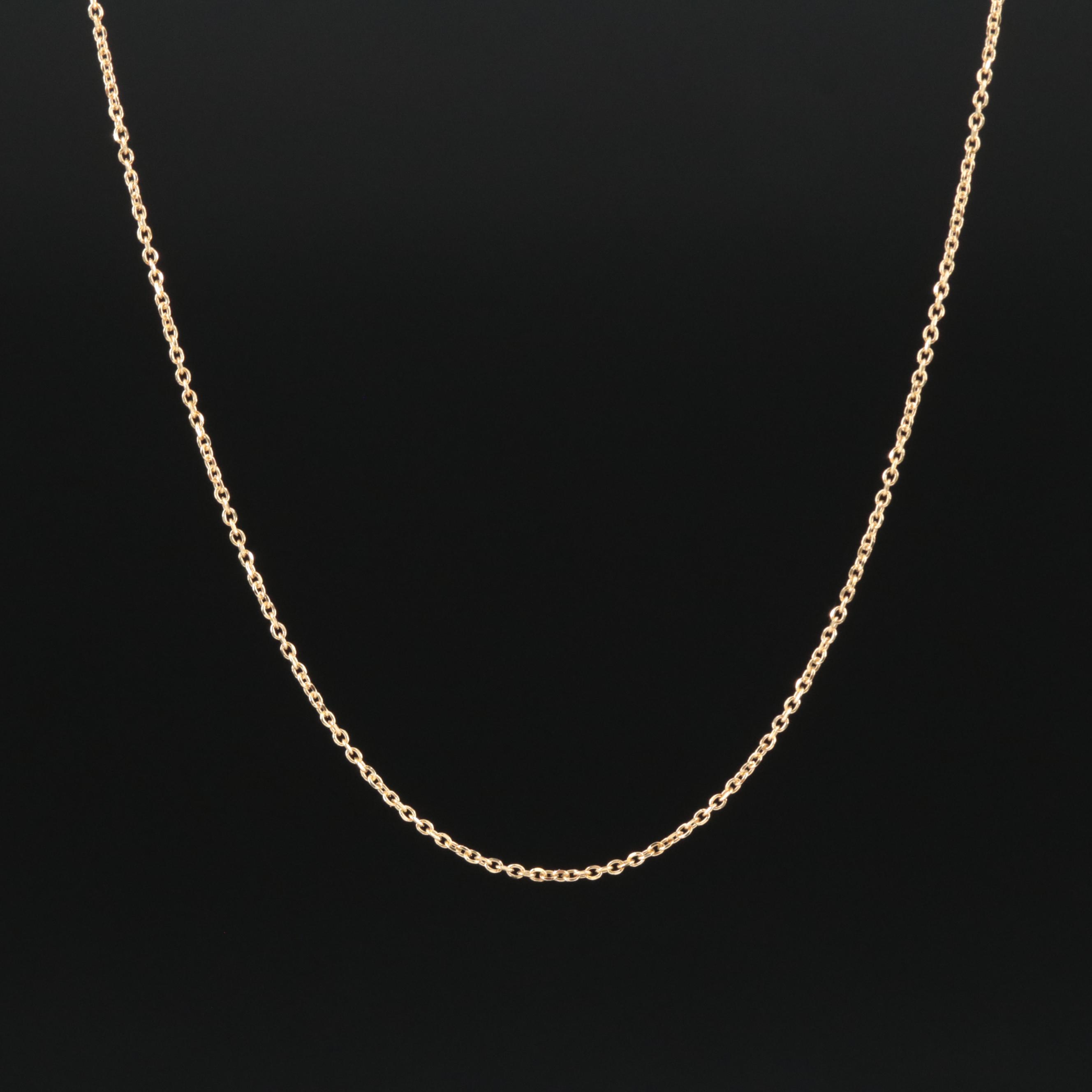 14K Cable Link Necklace