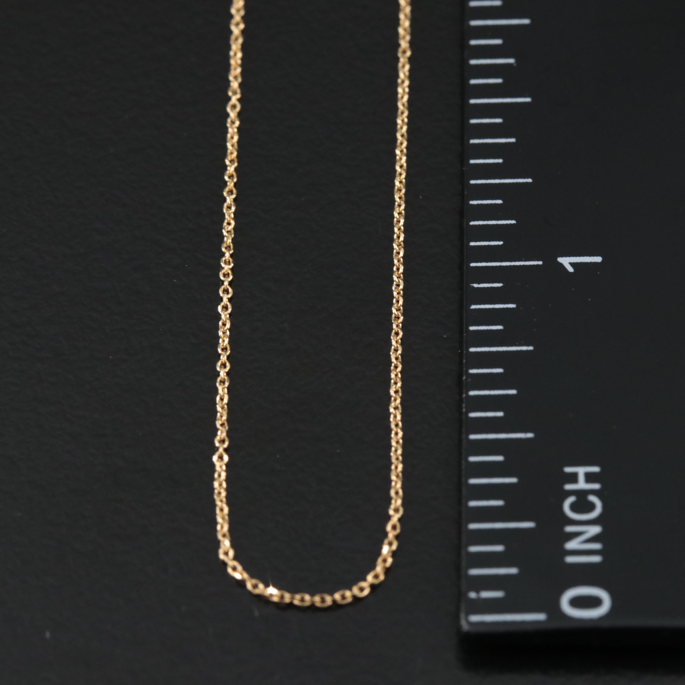 14K Cable Link Necklace