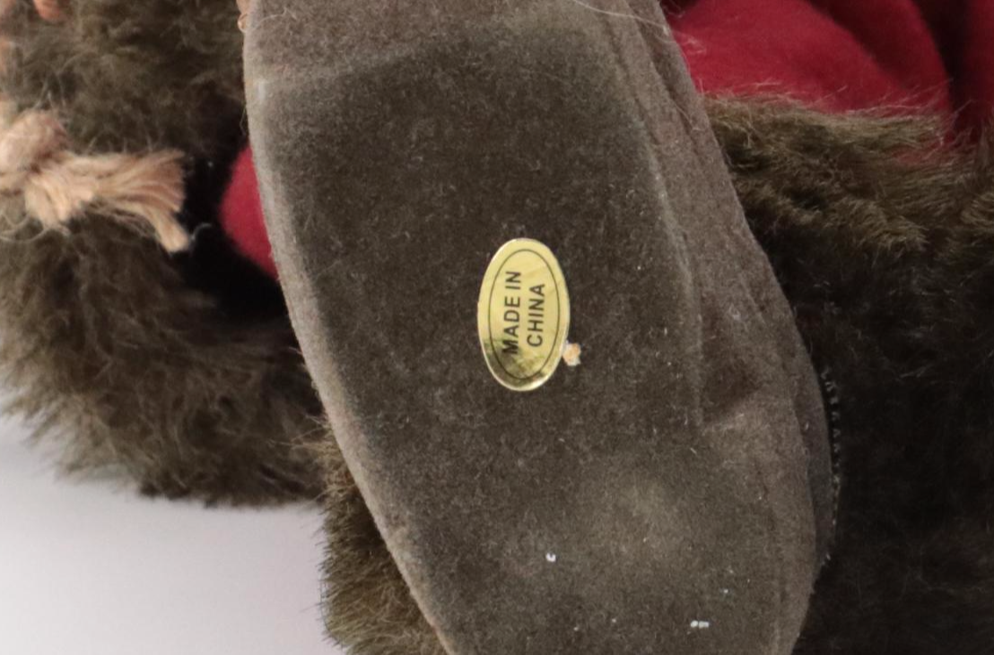 Faux Fur and Fabric Dressed Resin Santa Claus Figurines